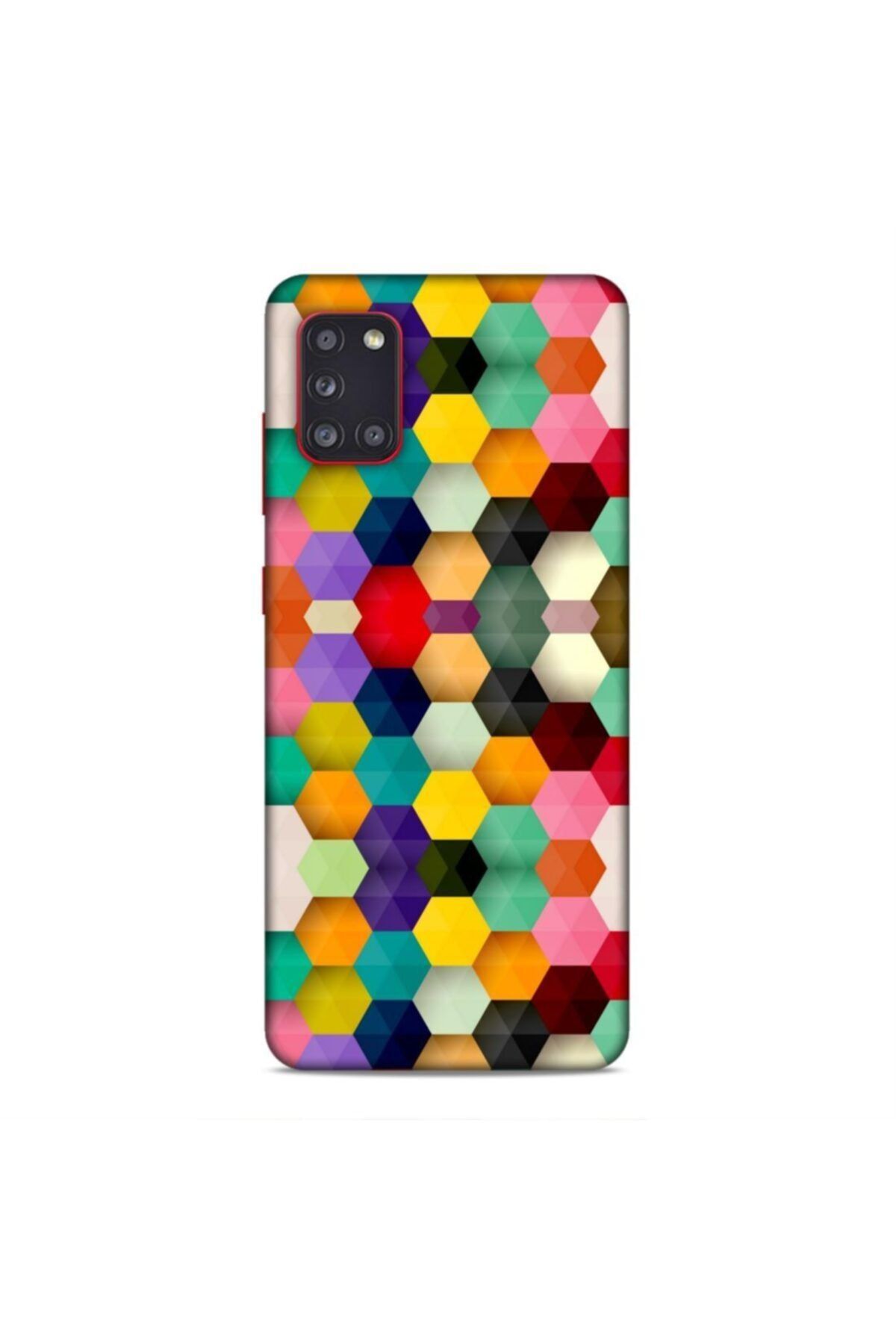 Pickcase Samsung Galaxy A31 Kılıf Desenli Arka Kapak Köşe Renkleri