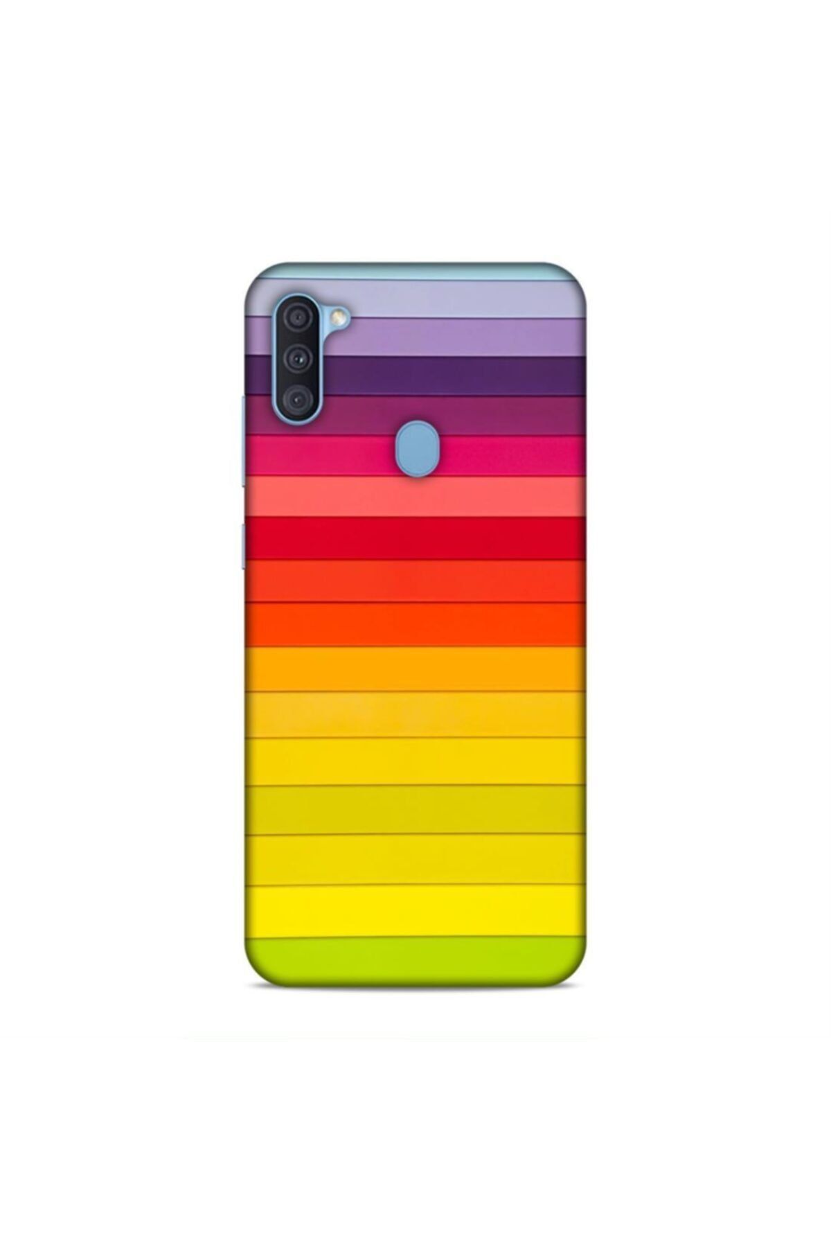 Pickcase Samsung Galaxy A11 Kılıf Renk Tonları Desenli Arka Kapak