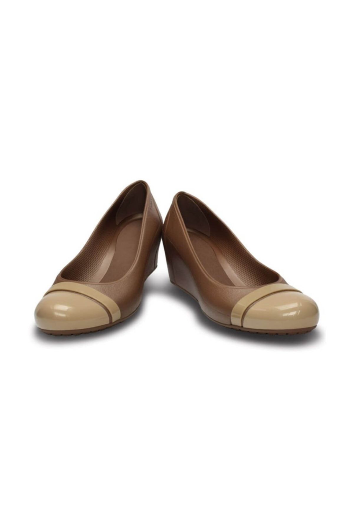 Crocs CAP TOE WEDGE BRONZE-GOLD Kahverengi Kadın Casual Ayakkabı 100528709