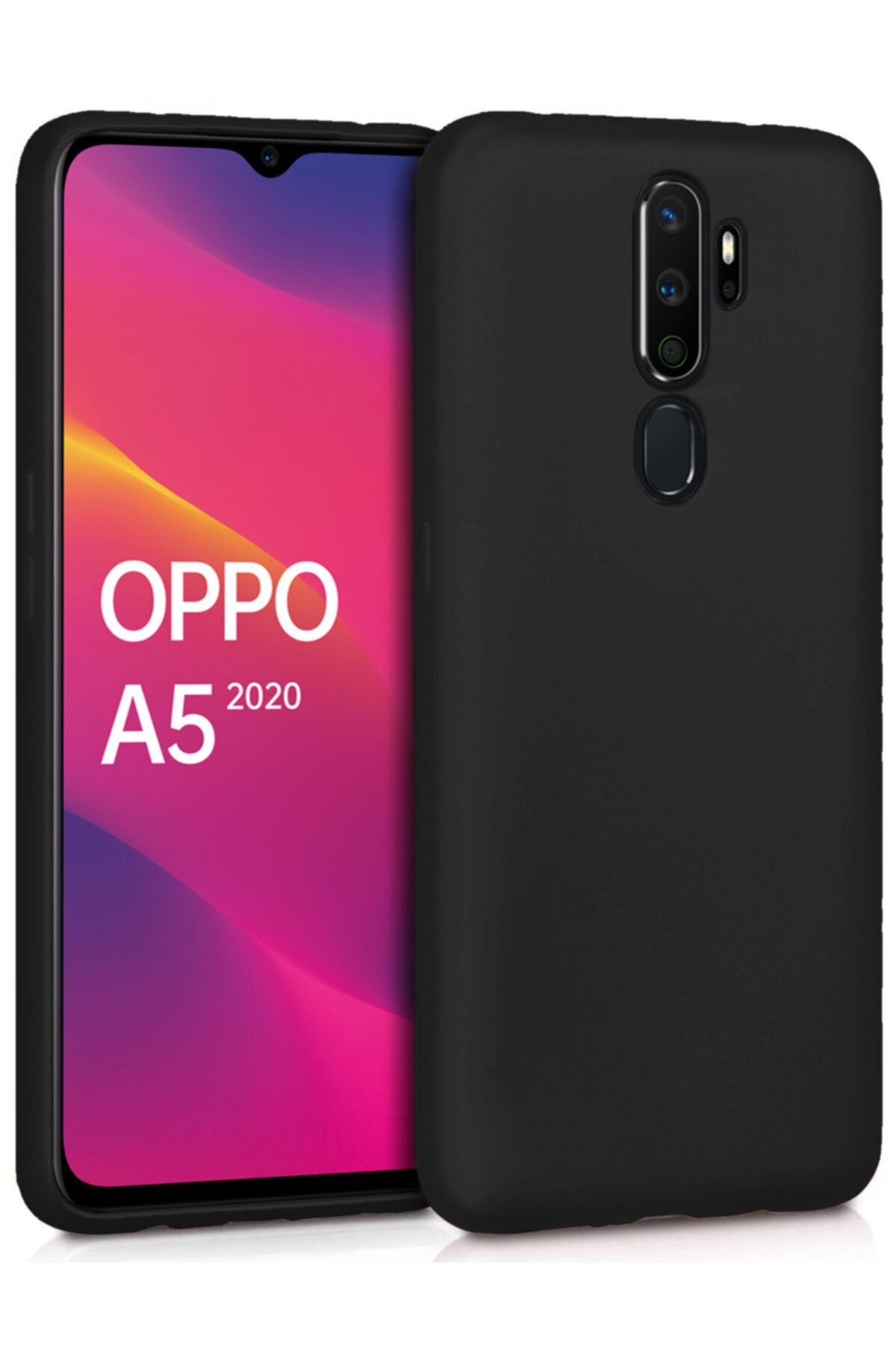 Oppo A5 2020 Kılıf Ultra Ince Renkli Silikon Kapak
