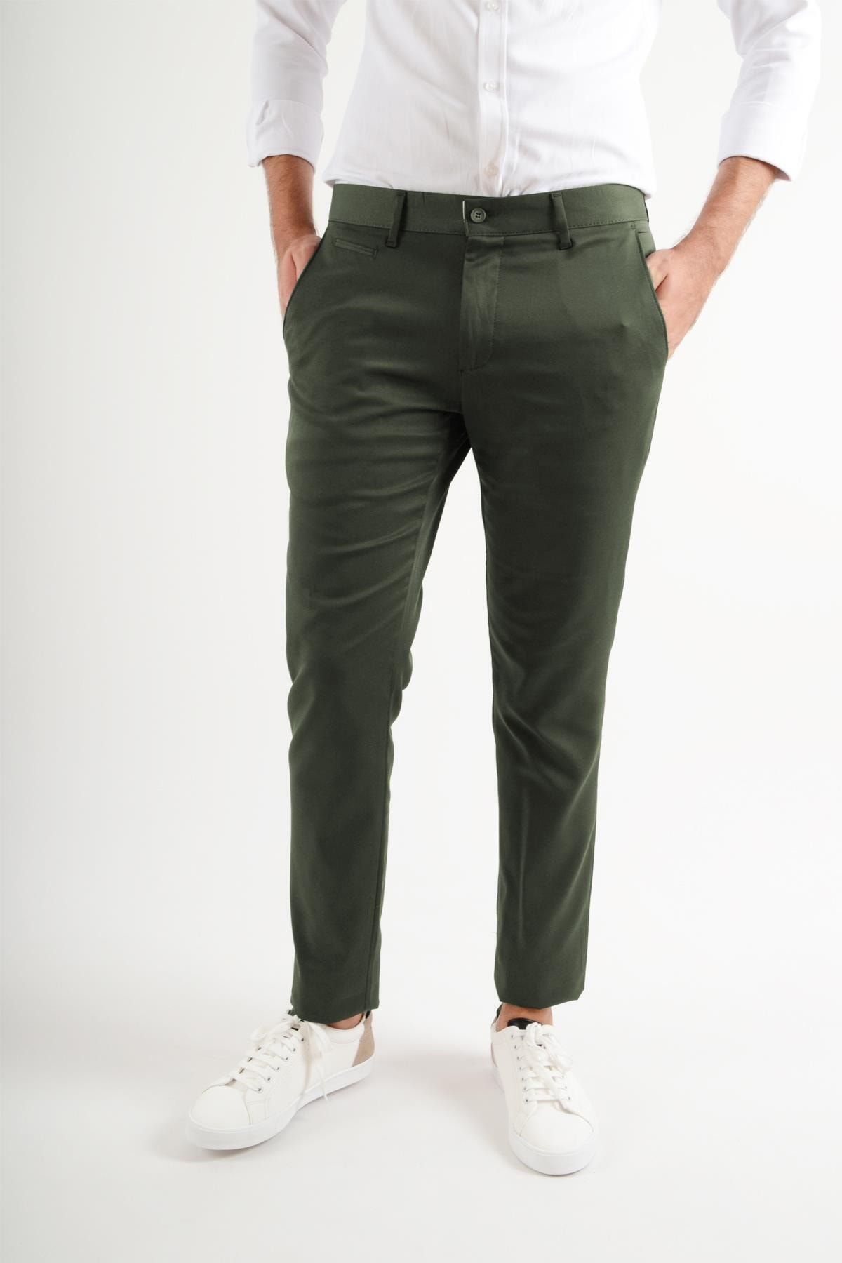 Luppo Club Günlük Kumaş Yeşil Erkek Pantolon Salacak