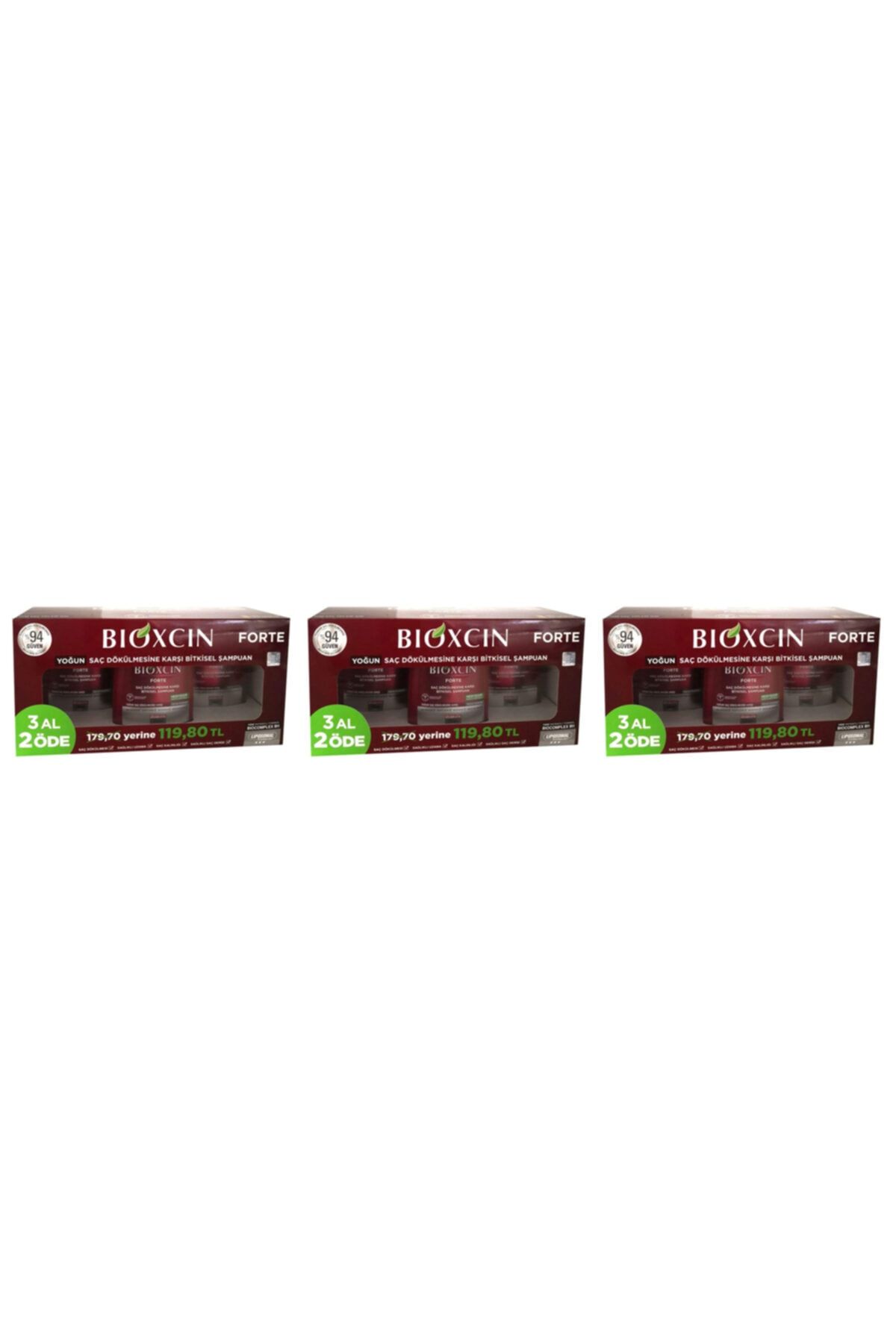 Bioxcin Forte Tüm Saç Tipleri 3 Al 2 Öde Şampuan 3'lü Paket