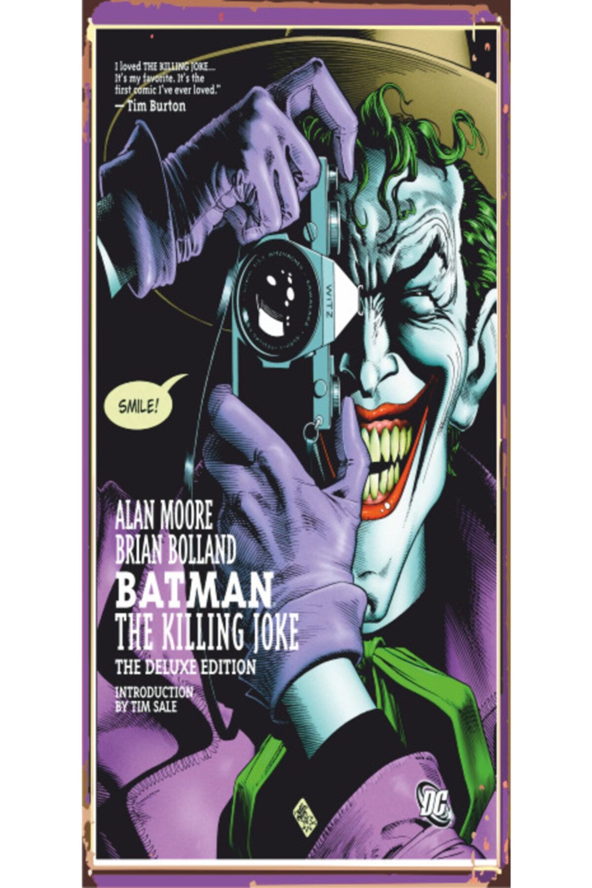 Hayat Poster Batman Joker 10 cm X 20 cm Mini Retro Ahşap Poster