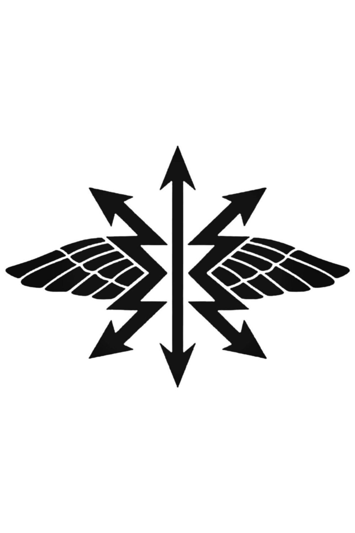 Genel Markalar Signal Corps Russia Wings And Lightning Logo Sticker Araba Oto Arma Duvar Sticker Ev Çıkartma 20 cm