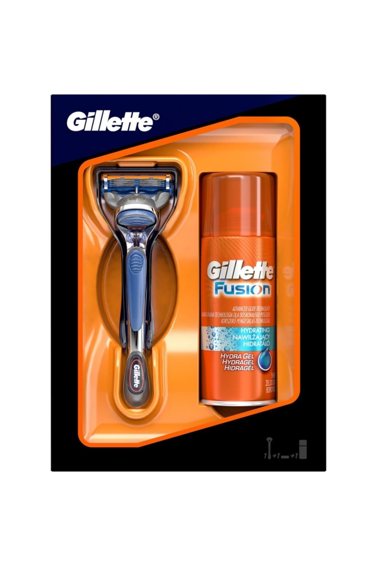 Gillette Fusion Tıraş Makinesi Tıraş Jeli 75 ml