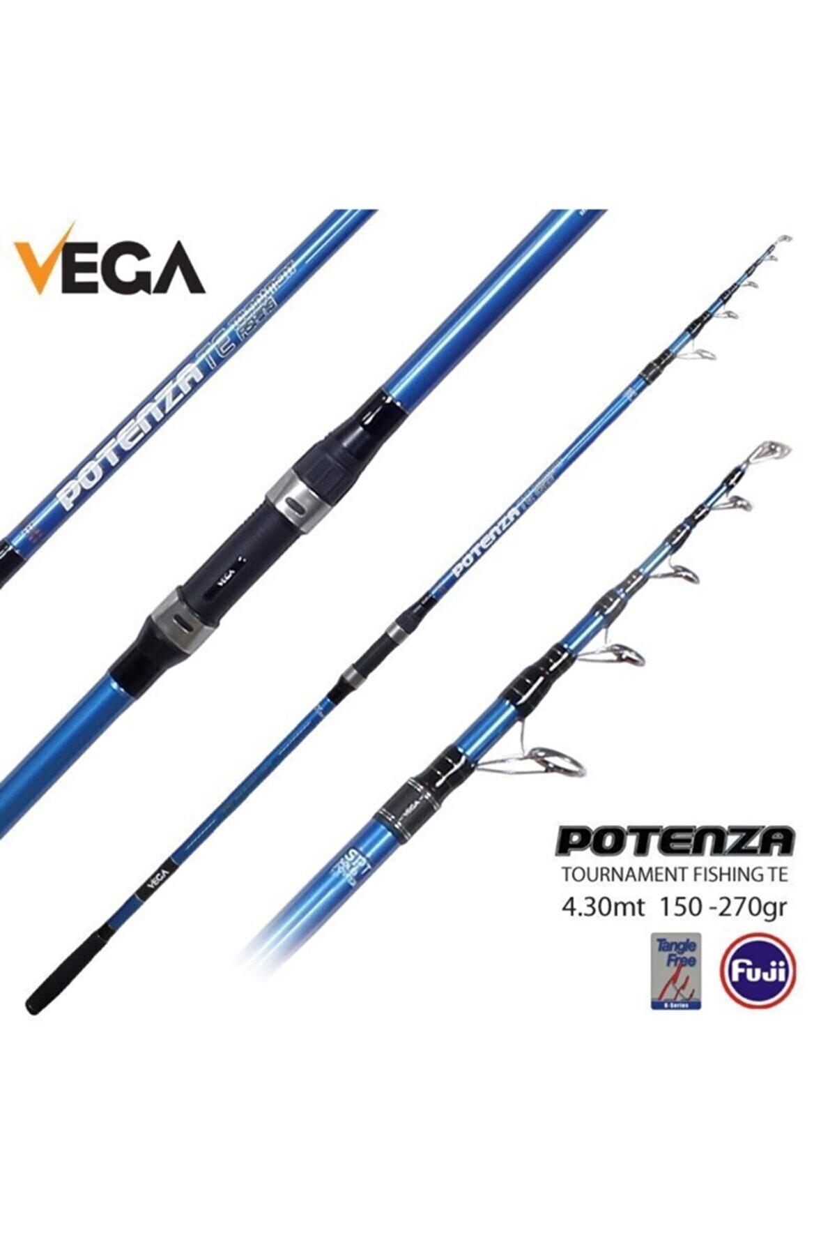 VEGA Potenza Tournament Fishing Te 430cm 150-270gr Surf Kamış