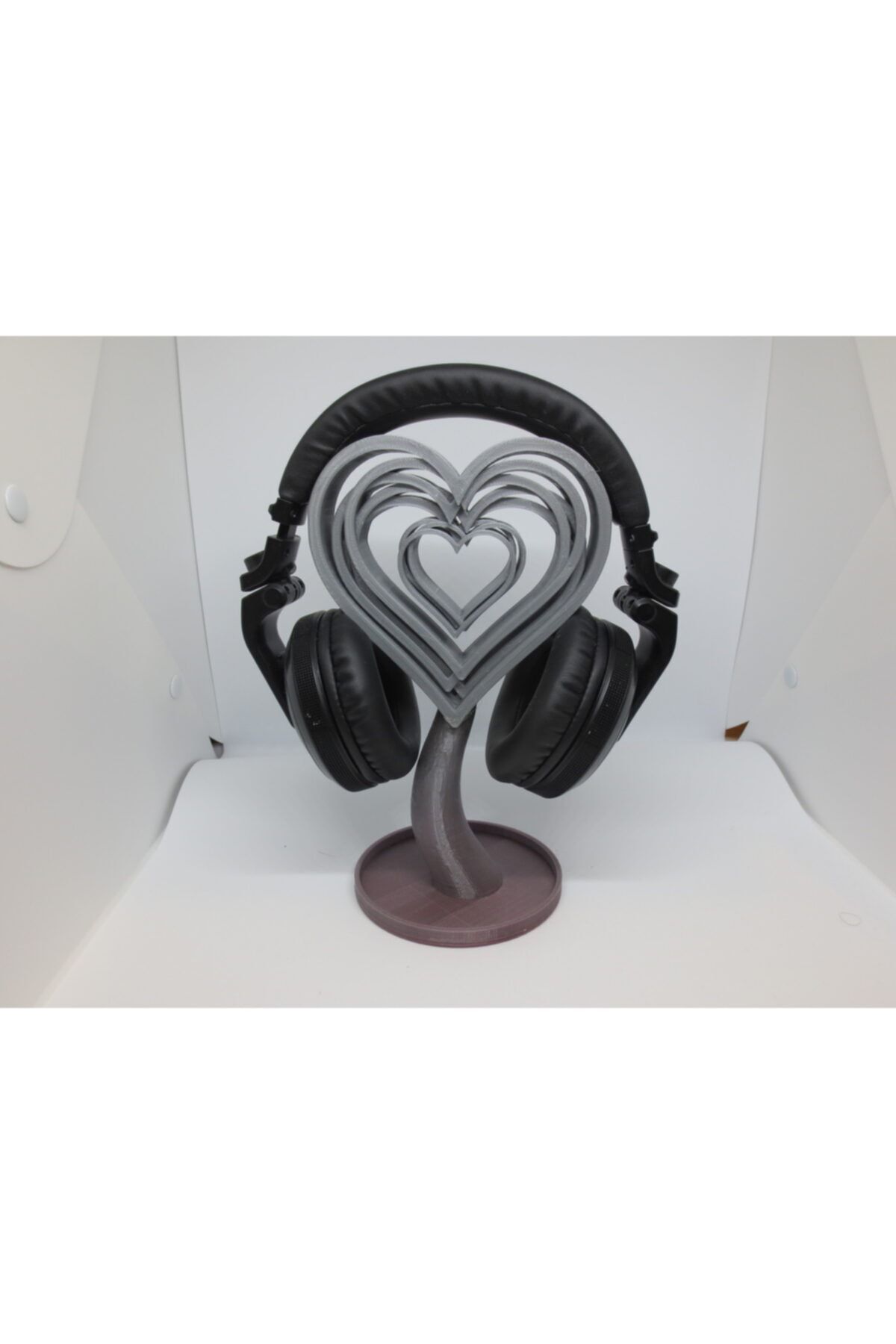 Projetek3d Kalp Temalı Kulaklık Standı