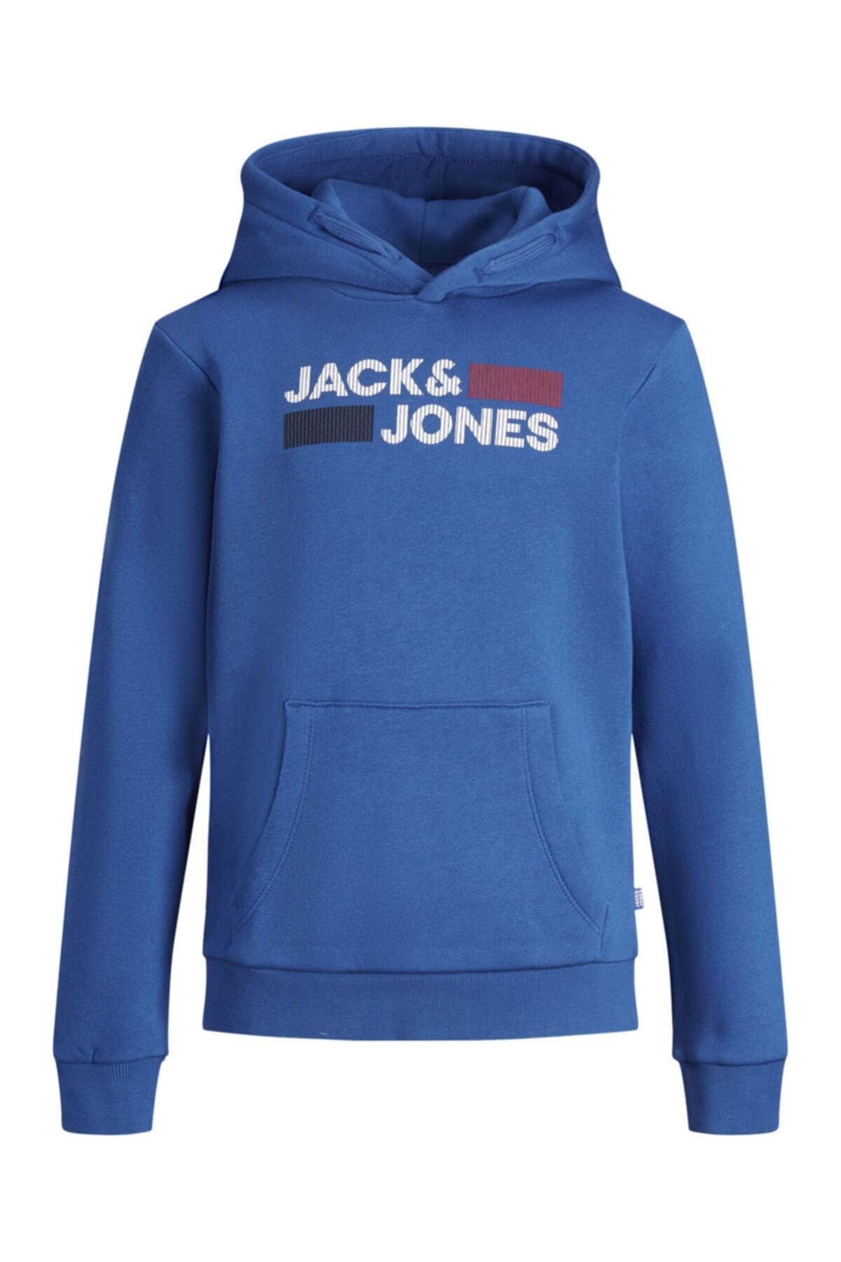 Jack & Jones Erkek Çocuk Mavi Kapüşonlu Sweatshirt 12152841 Jjecorp
