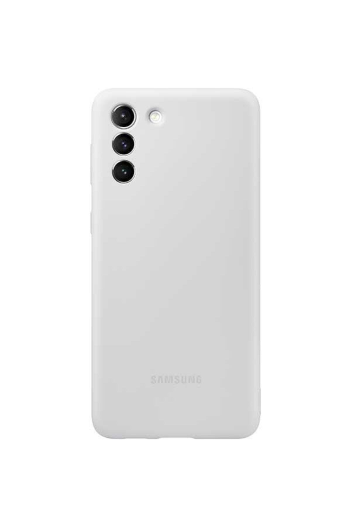 Samsung Galaxy S21+ Plus Silikon Kılıf - Açık Gri Ef-pg996tjegww