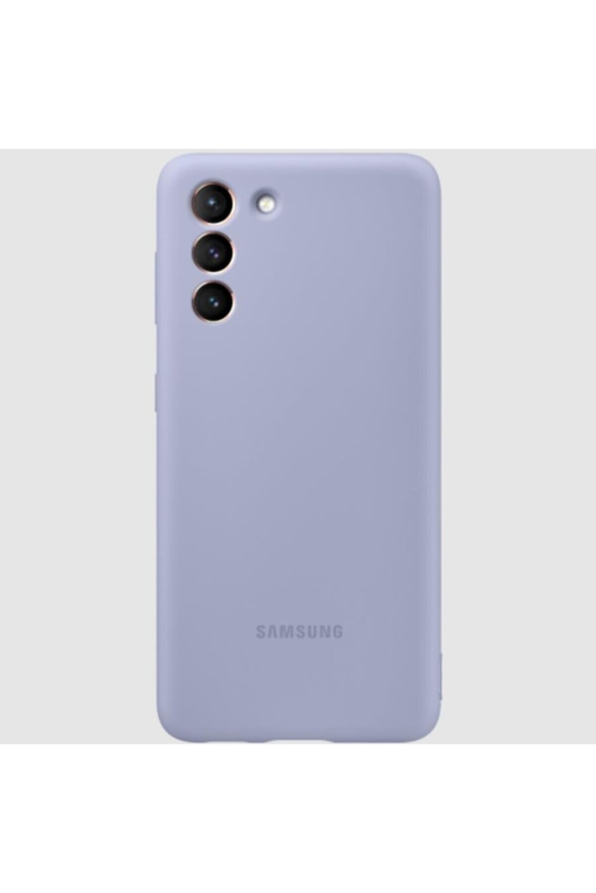 Samsung Galaxy S21 Silikon Kılıf - Mor Ef-pg991tvegww