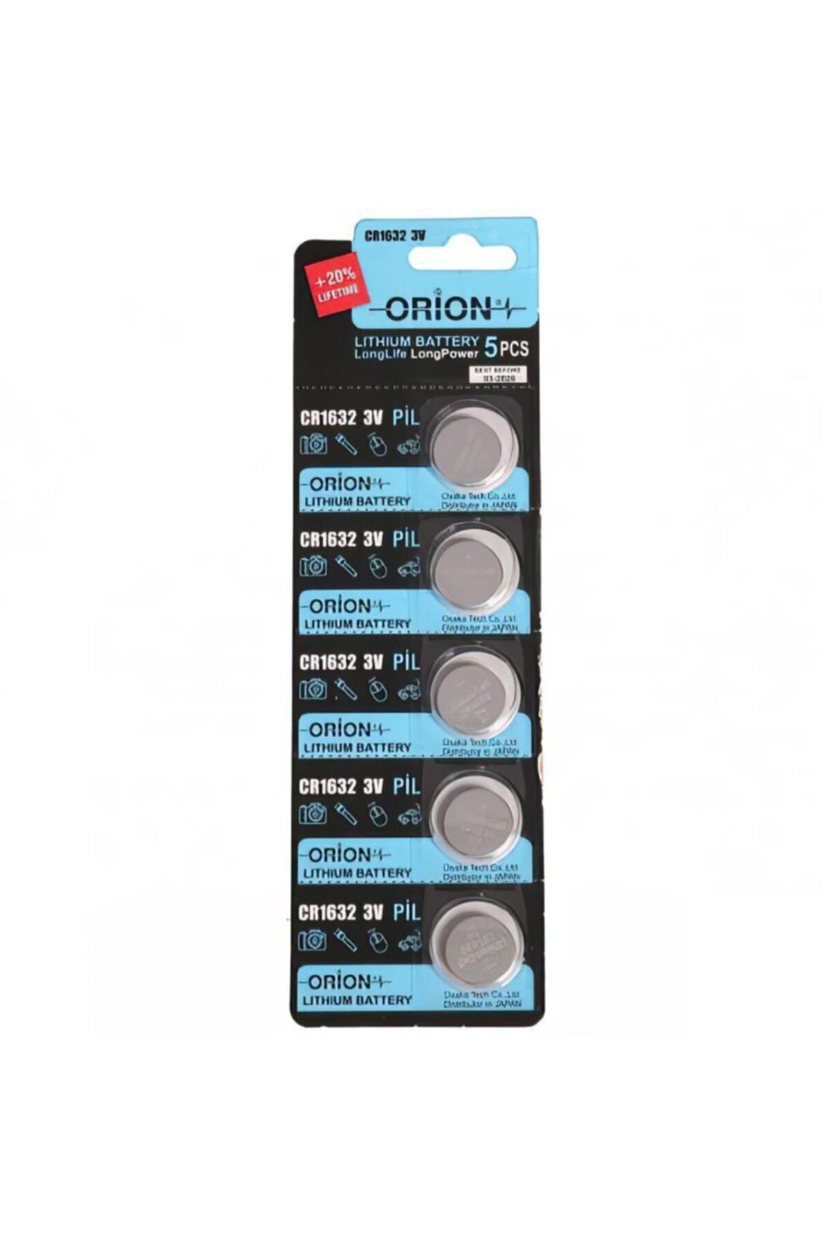 Orion Cr1632 3v Lityum Pil 5'li Paket