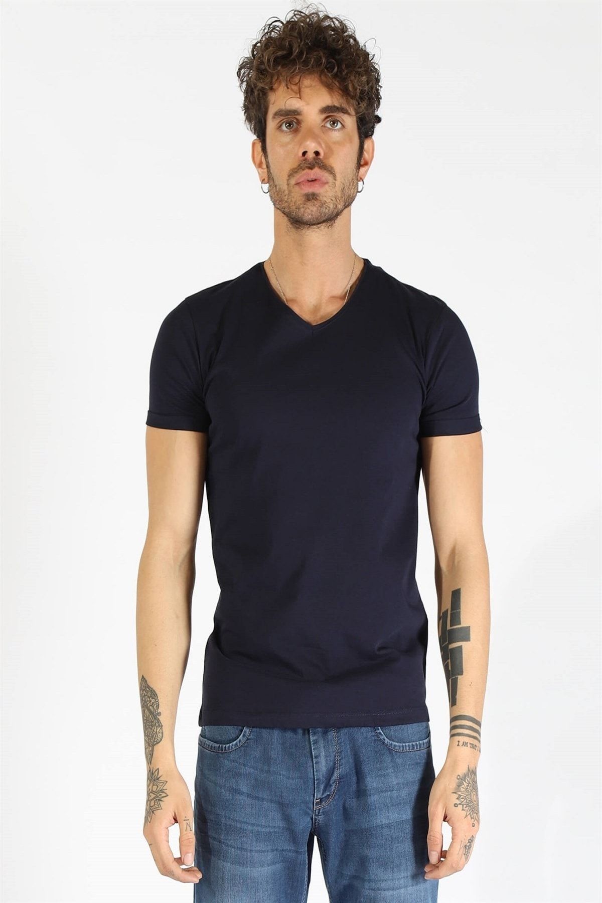 Twister Jeans Twister Erkek T-shirt 1827 (t) Lacivert