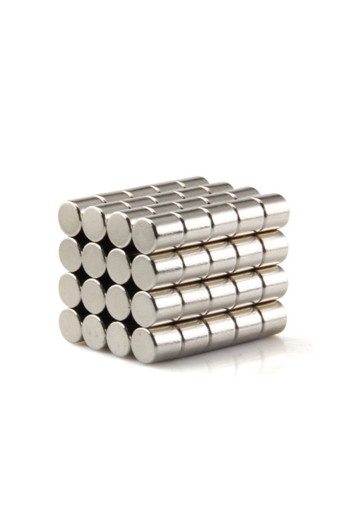 Dünya Magnet 50 Adet Çap 5mm X Kalınlık 5mm Silindir Güçlü Neodyum Mıknatıs