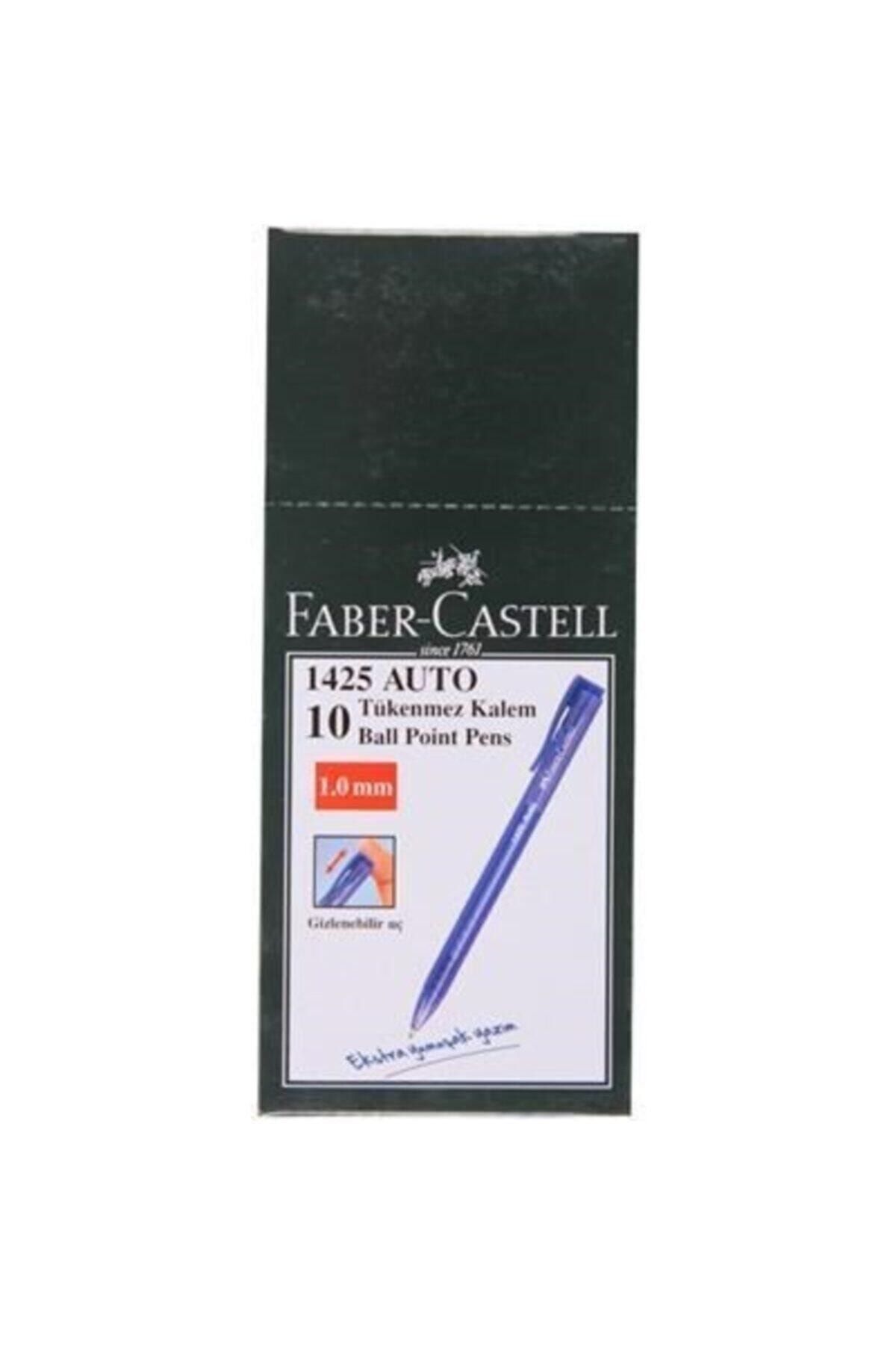 Faber Castell 1425 Auto 1.0 Mm Mavi Tükenmez Kalem 10'lu Kutu