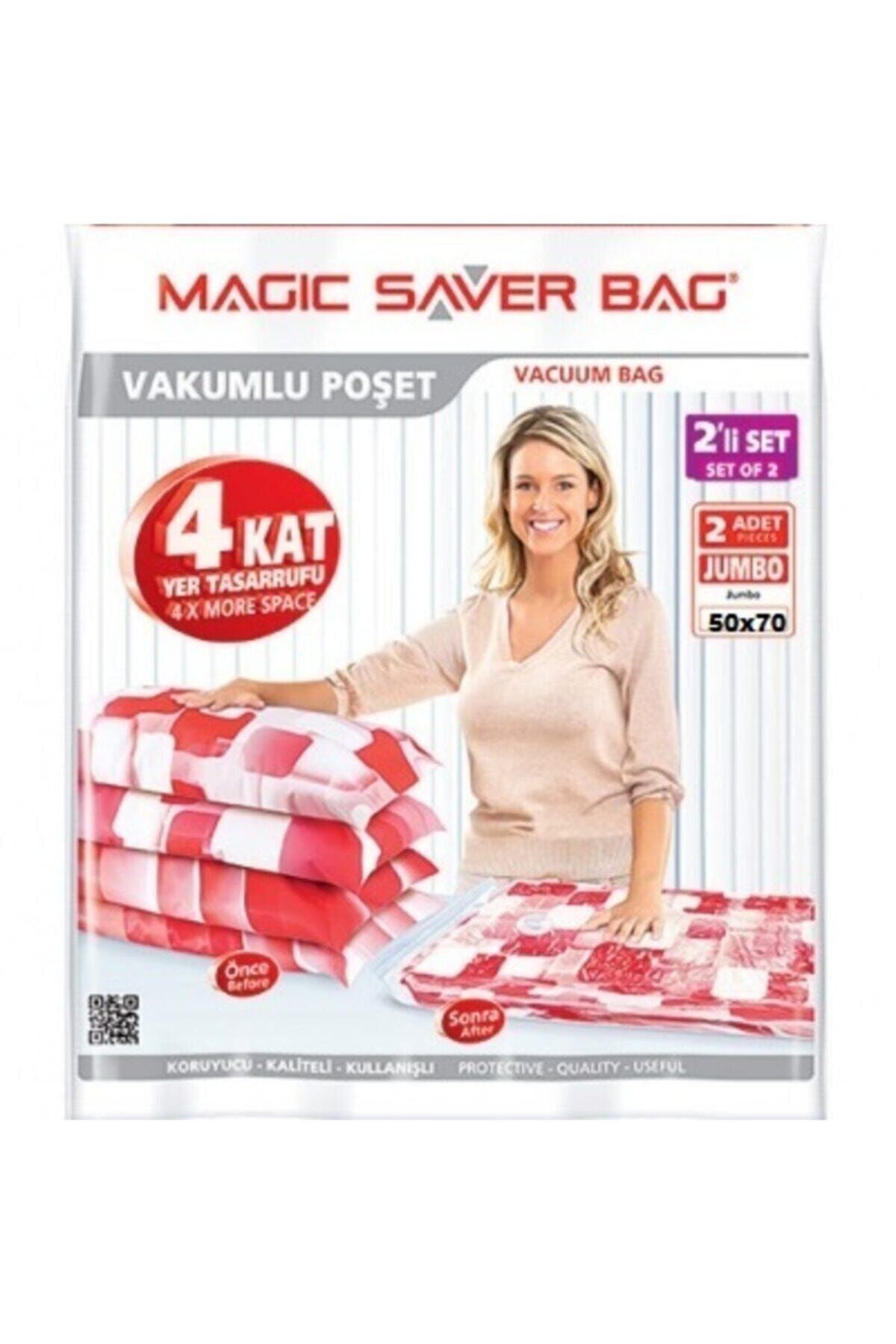 Magic Saver Bag Vakumlu Hurç Vakumlu Hurc Poşet Saklama Torbası 50x70 2 Adet