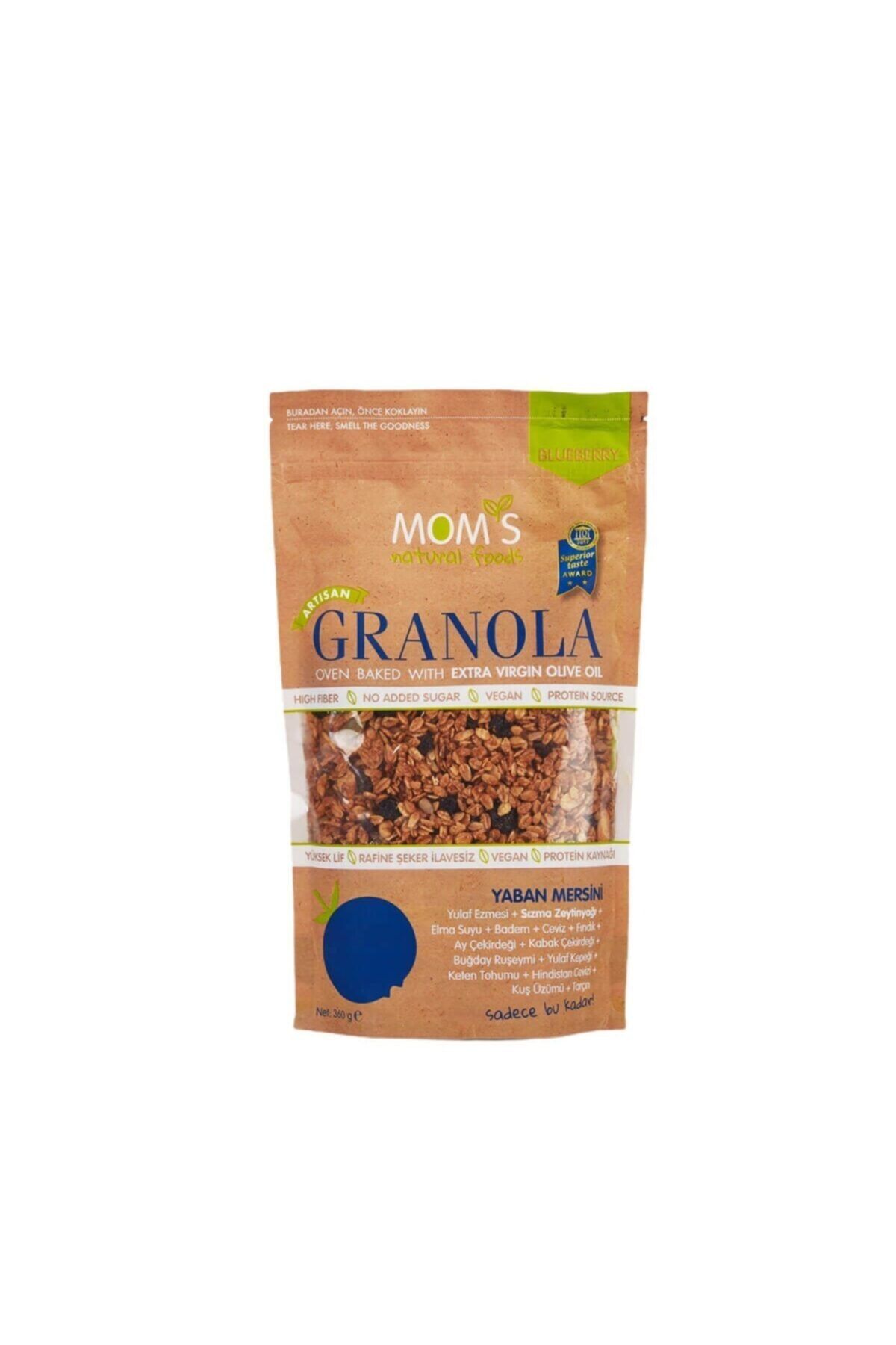 Mom's Natural Foods Granola Yaban Mersinli 360 gr
