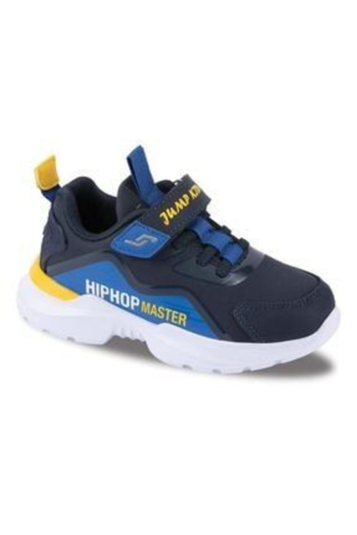 Jump Lacivert - Royal Mavi - Neon Sarı Erkek Çocuk Spor Ayakkabı