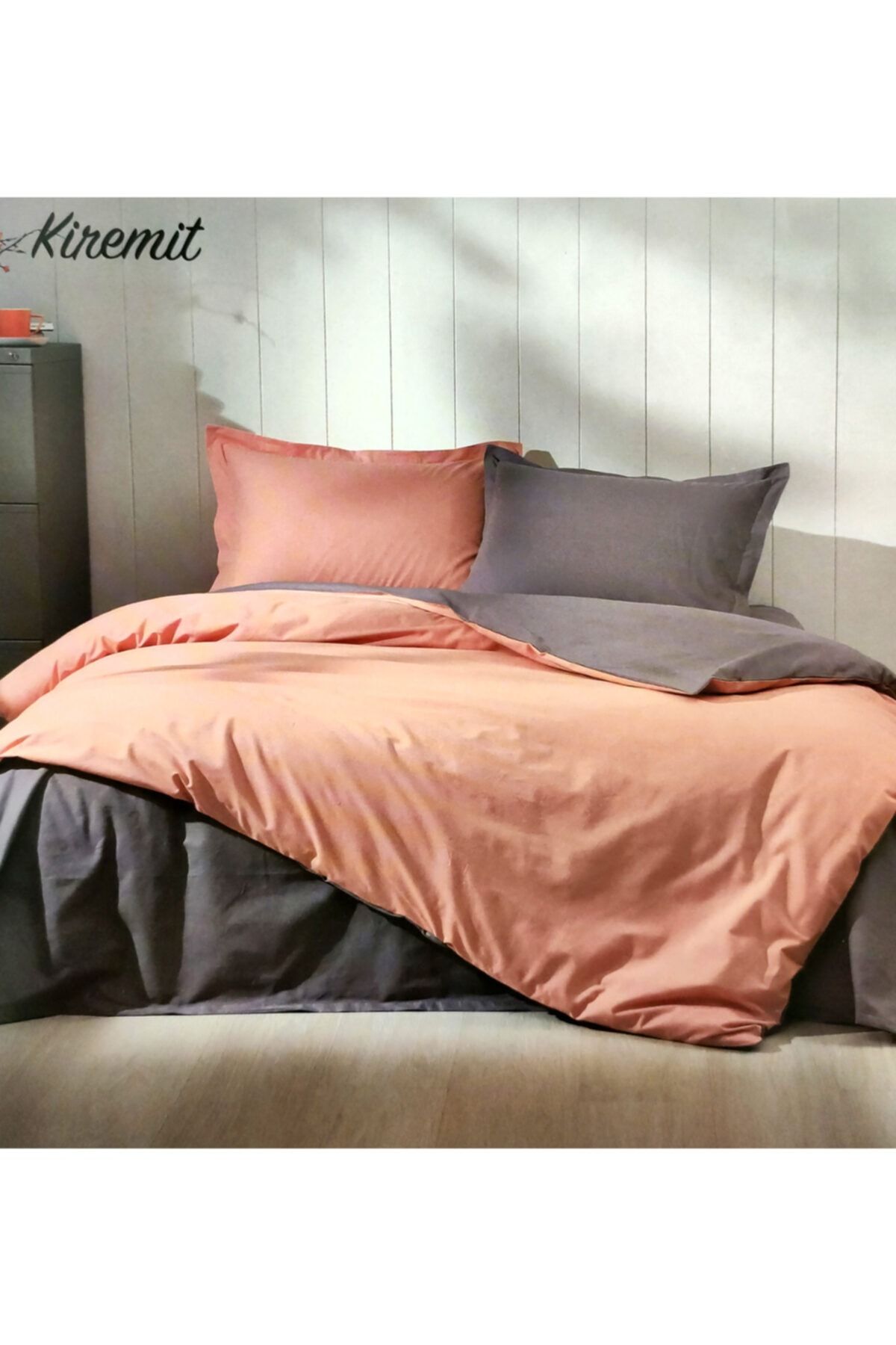 Özdilek Ranforce Nevresim Takımı Tek Kişilik Colormix Antrasit Siyah