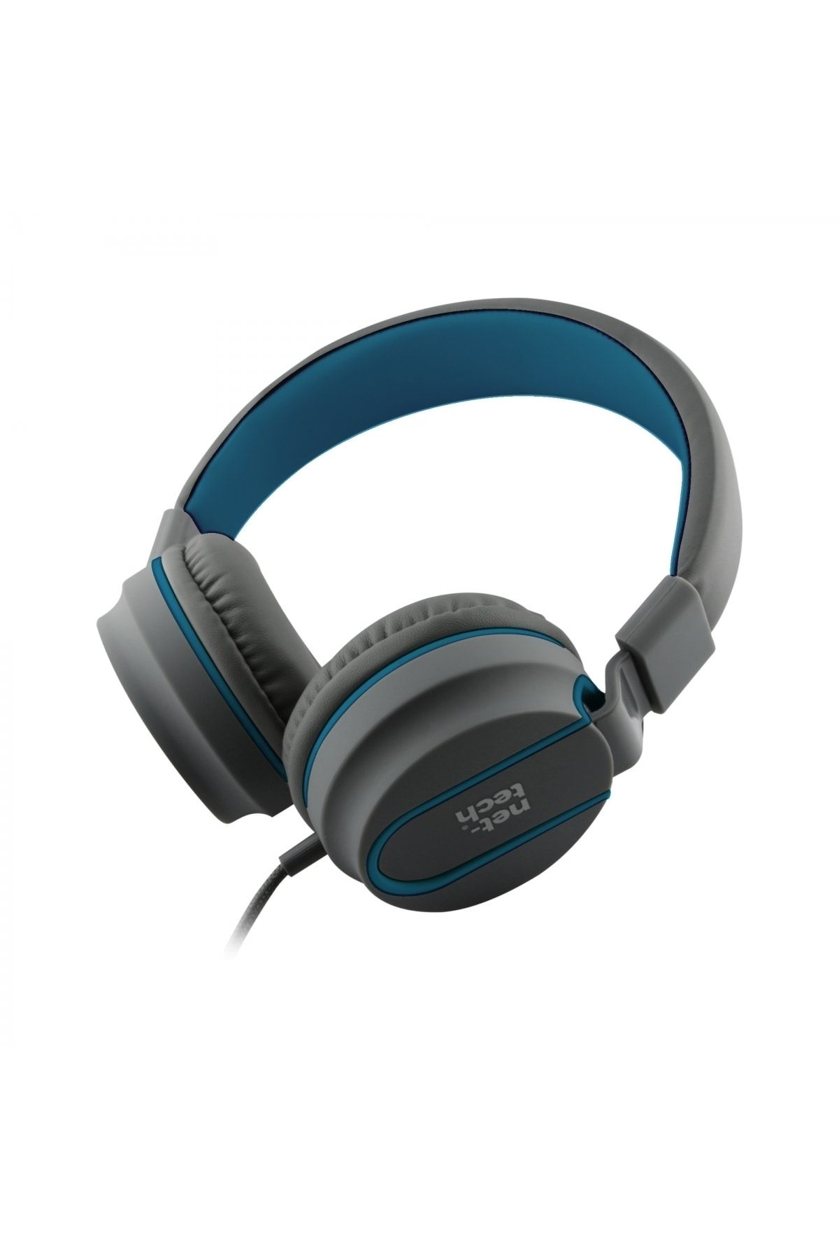 Nettech Nt-2000 3.5 Jack Girişli Kulak Üstü Kulaklık (mavi)