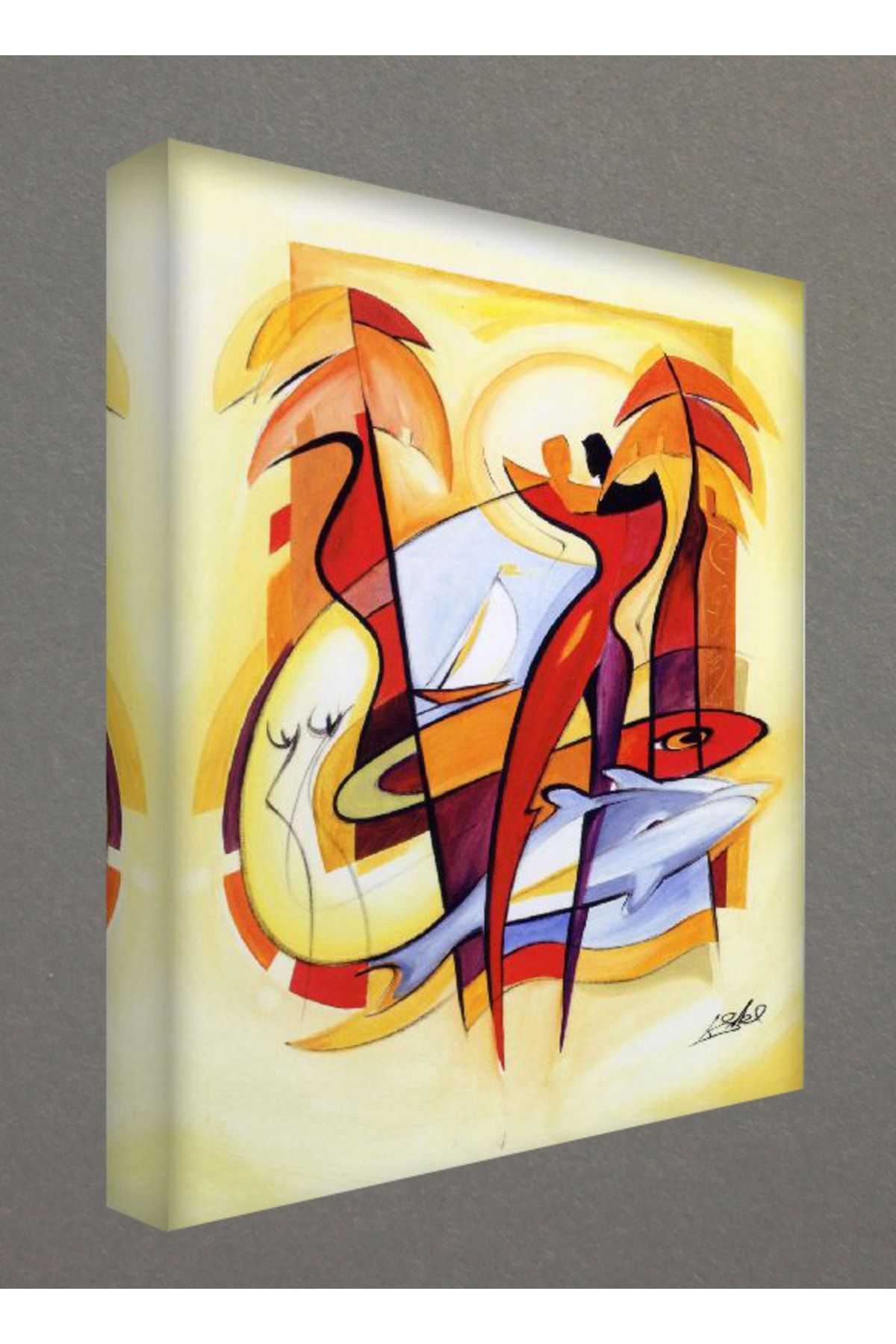 Lukas Kanvas Tablo - 60x90 Cm - Soyut Modern Tablolar - Mts128