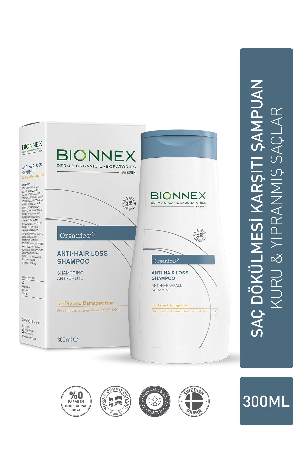 Bionnex Organica Kuru Ve Yıpranmış Saçlar Için Saç Dökülme Karşıtı Şampuan