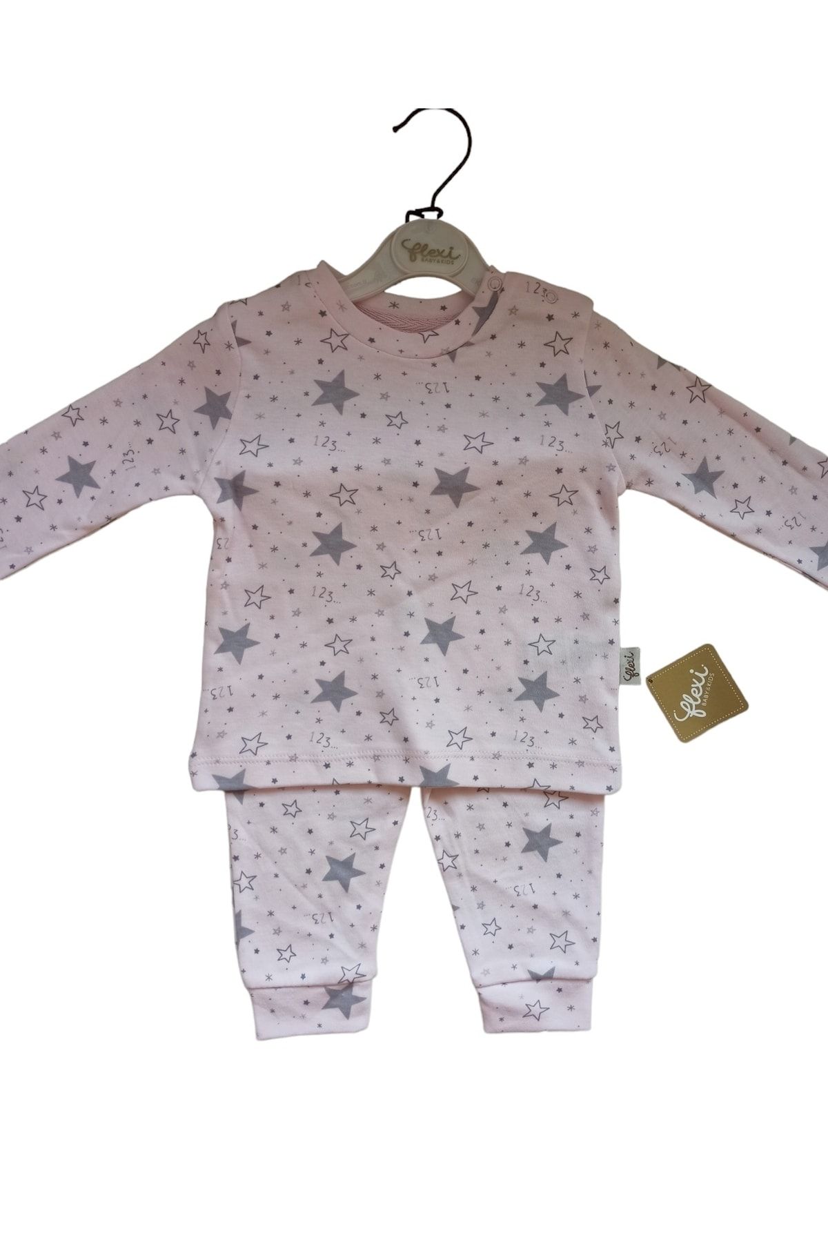 Flexi Yıldız Unisex Bebek Pijama Takımı