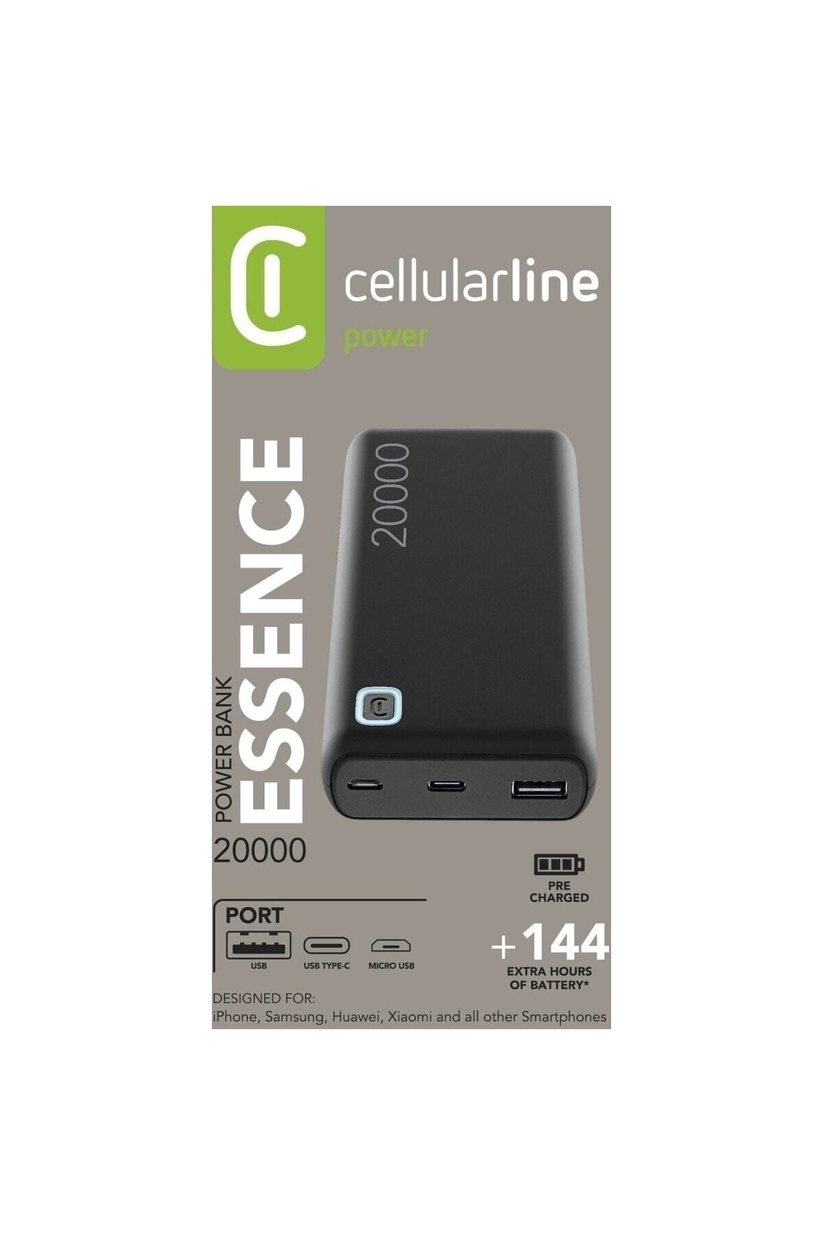 Cellular Line Cellularline Essence 20000 Powerbank-siyah