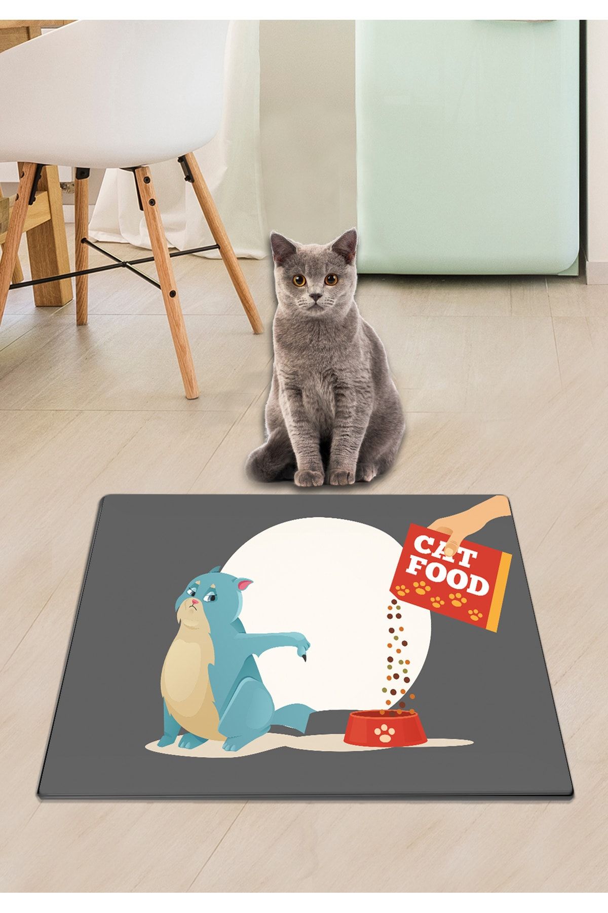 Chilai Home Pvc Cats Food Kedi Köpek Mama Paspası Köpek - Kedi Eşyaları Malzemeleri Aksesuarı