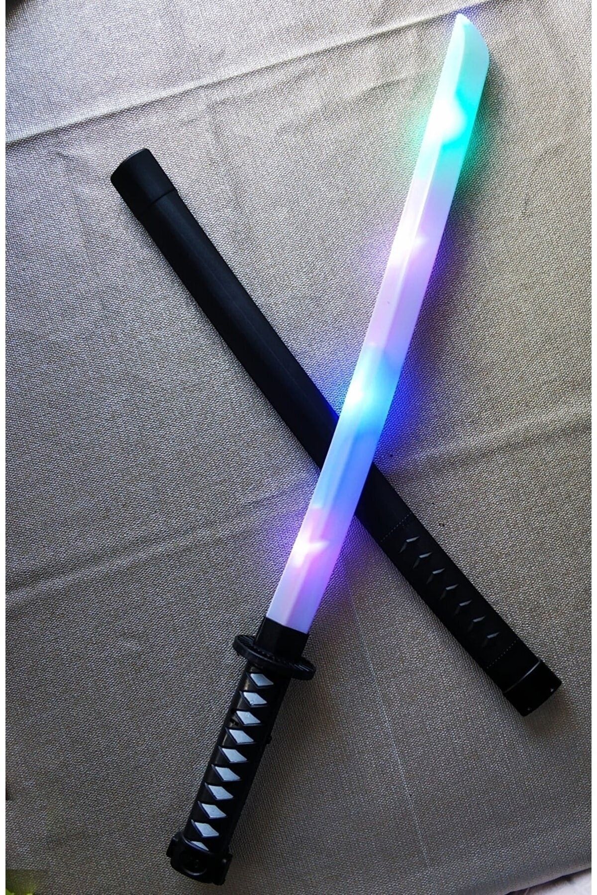 LRS STORE Pilli Işıklı Hareket Sensörlü Sesli Samuray Kılıcı Işın Kılıç