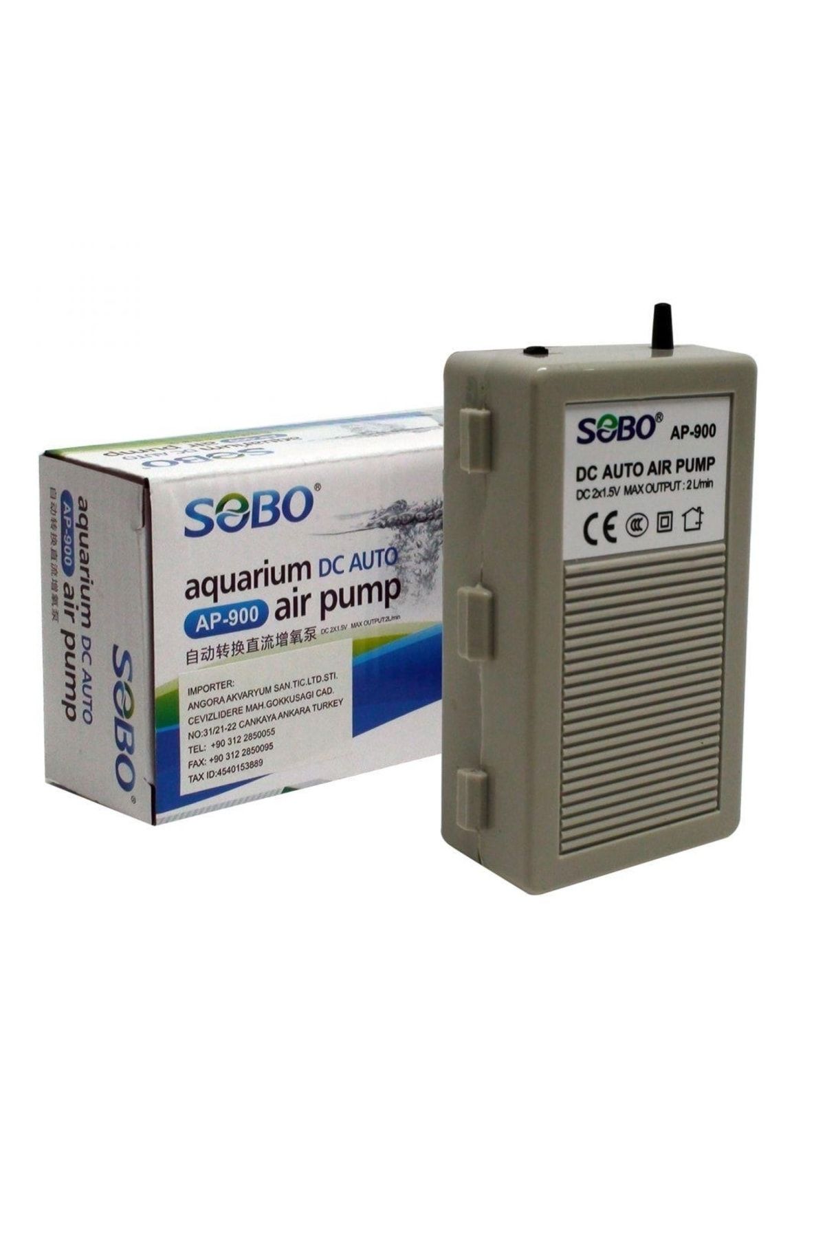 Sobo Pilli Akvaryum Hava Motoru Dc 2x1,5w 2lt/dk Ap-900