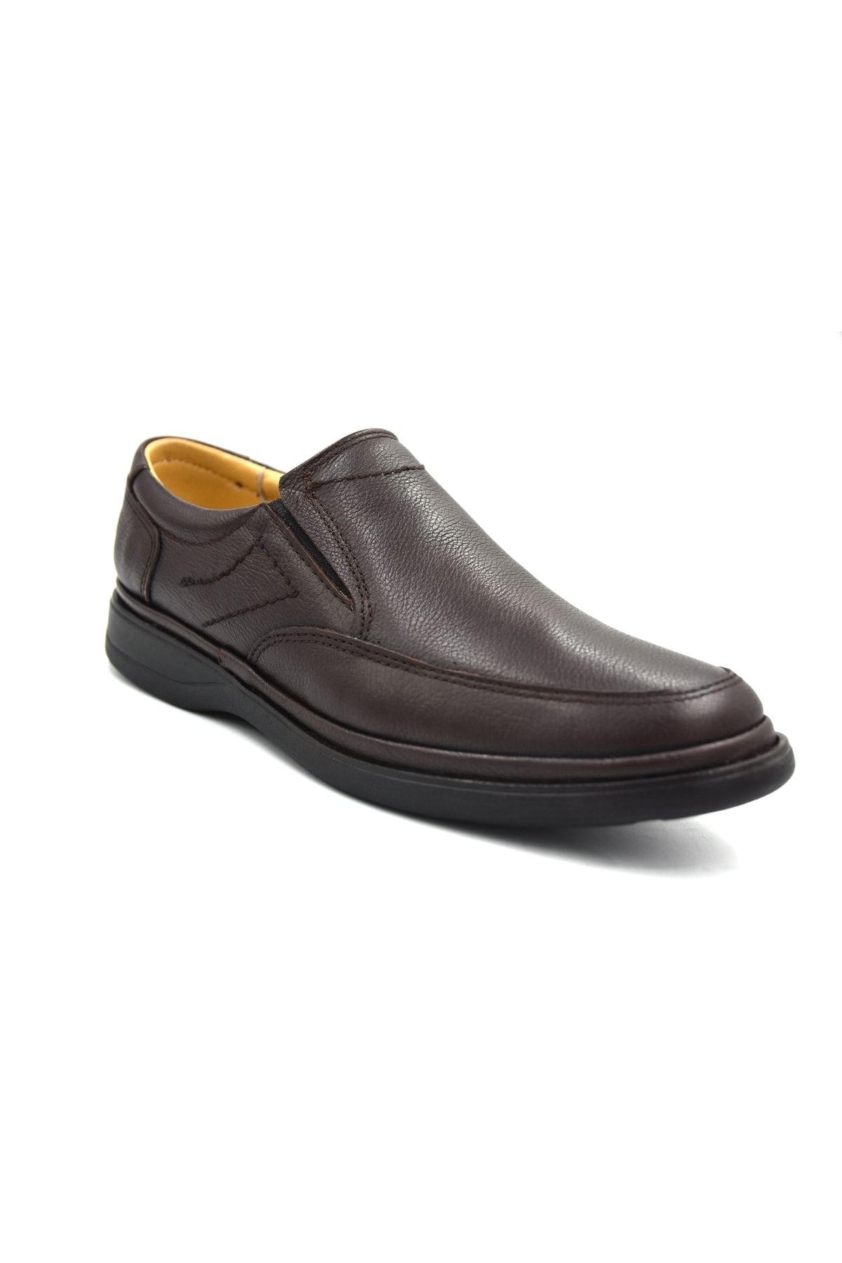 Prego Hakiki Deri Poli Taban Topuk Dikeni Destekli Bağcıklı Erkek Günlük Confort Ayakkabı
