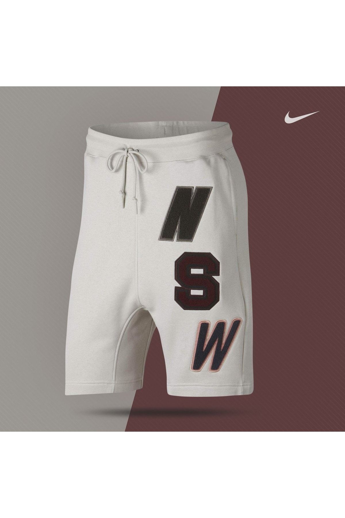 Nike Mens Sportswear Fleece Shorts 930248-072 Light Bone Brand