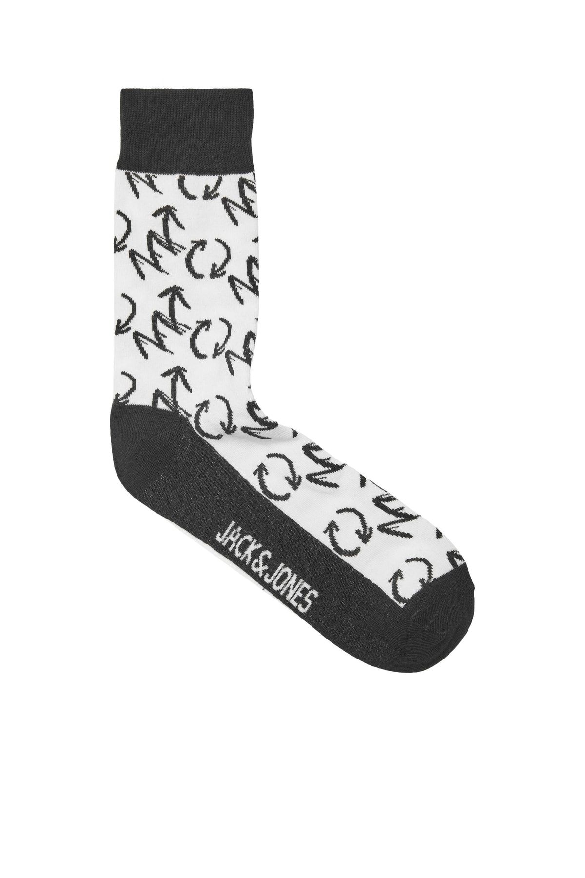 Jack & Jones Jack Jones Angus Sign Sock Erkek Beyaz Çorap 12220396-01