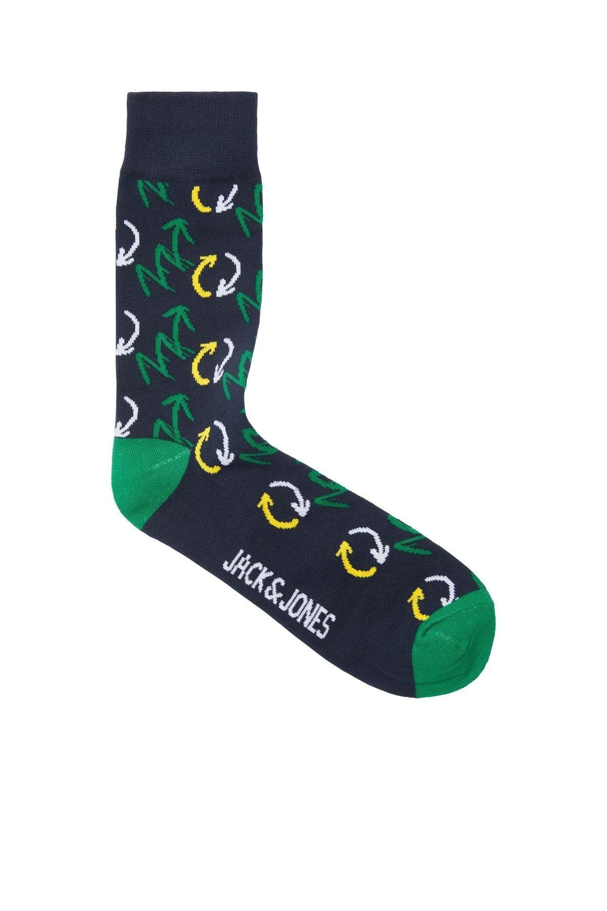 Jack & Jones Jack Jones Angus Sign Sock Erkek Lacivert Çorap 12220396-04