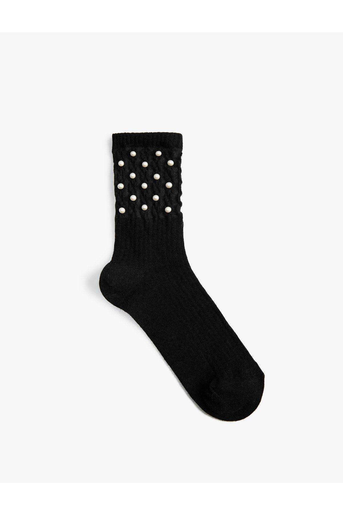 Koton Basic Soket Çorap Inci Boncuk Detaylı