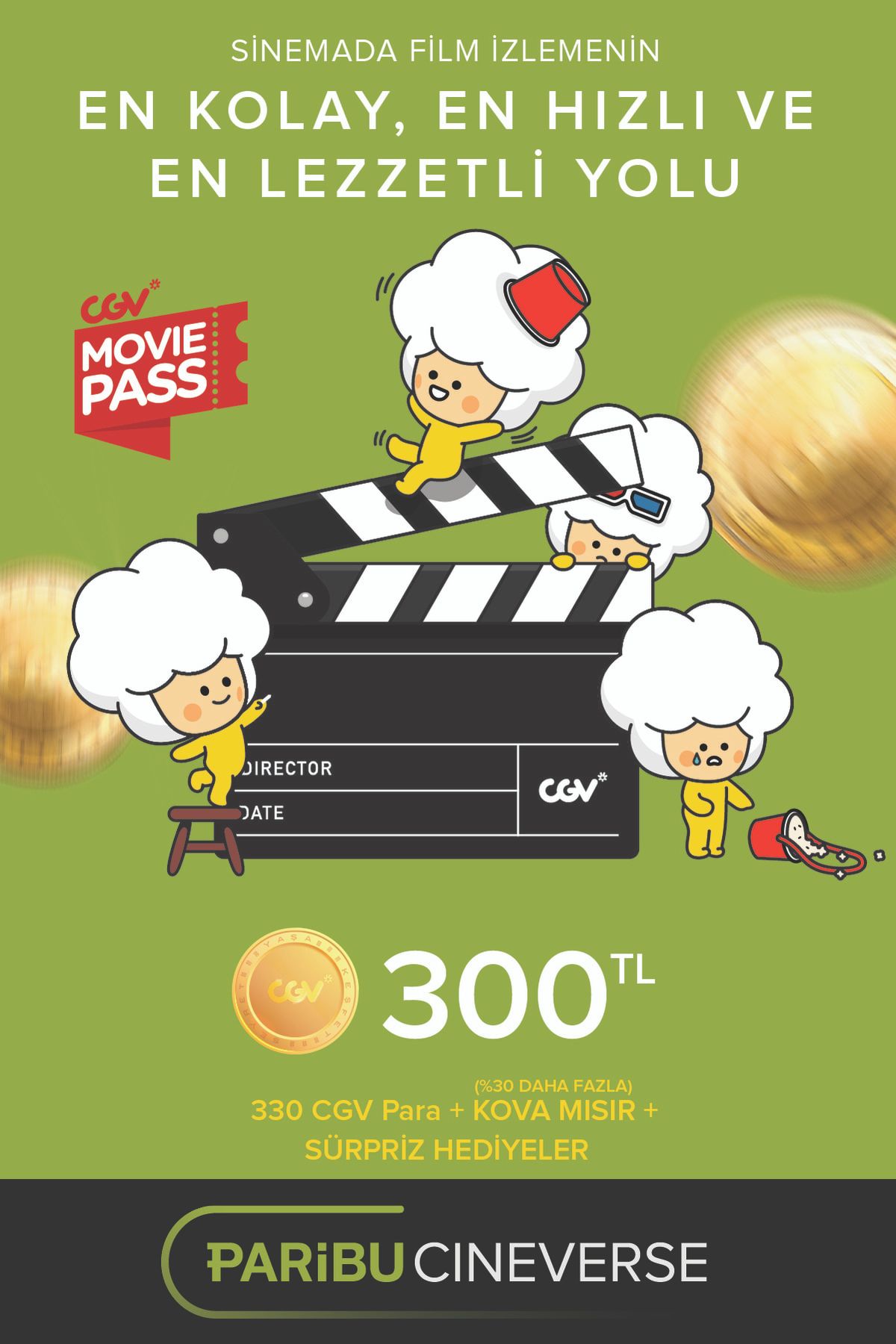 Paribu Cineverse Cgv Moviepass 300 tl