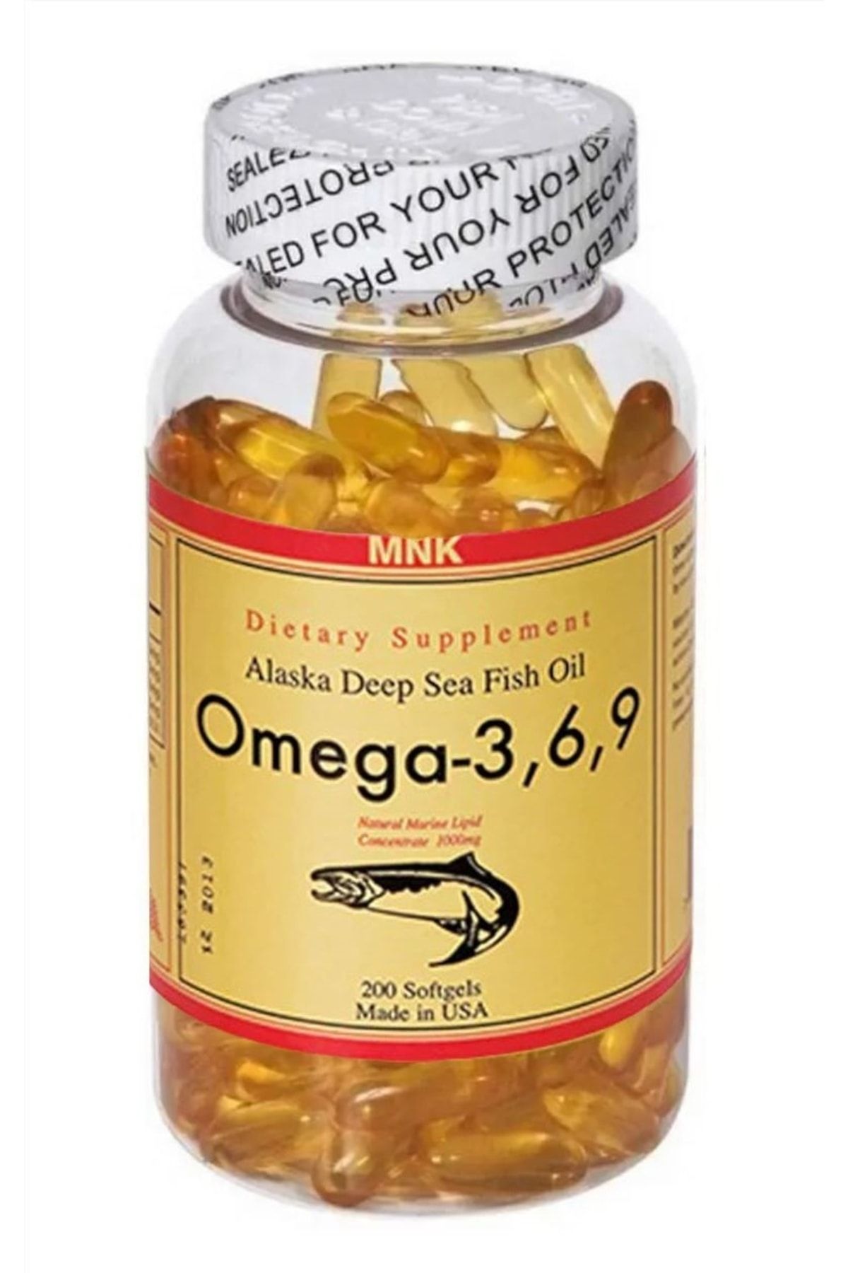 Mnk Omega 3-6-9  Balık Yağı 1000 Mg 200 Softgel