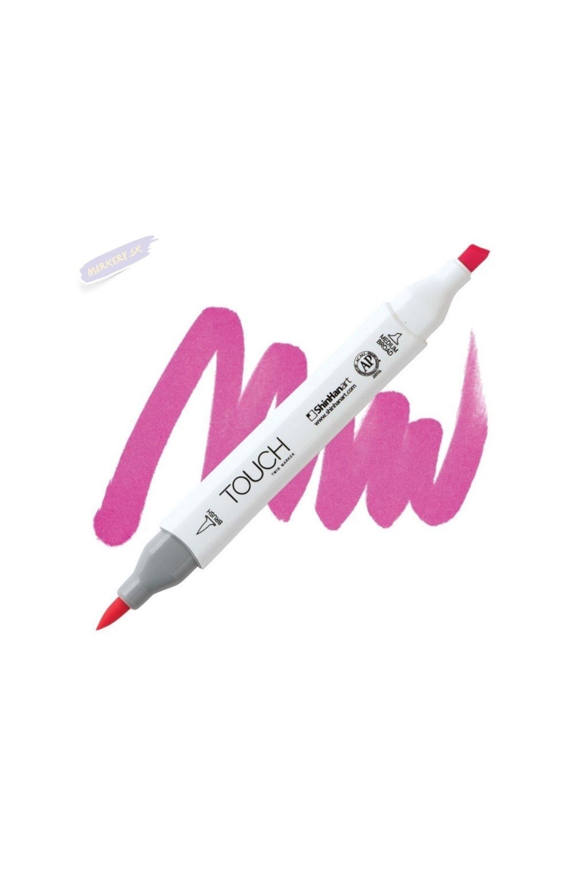 Shinhan Art Touch Twın Brush Pen Çift Taraflı Marker Rp6 Vivid Pink