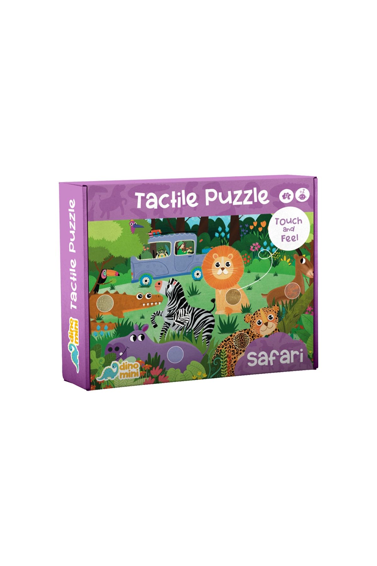 Neobebek Tactile Puzzle - Safari (dokun Hisset Dokulu Yapboz)