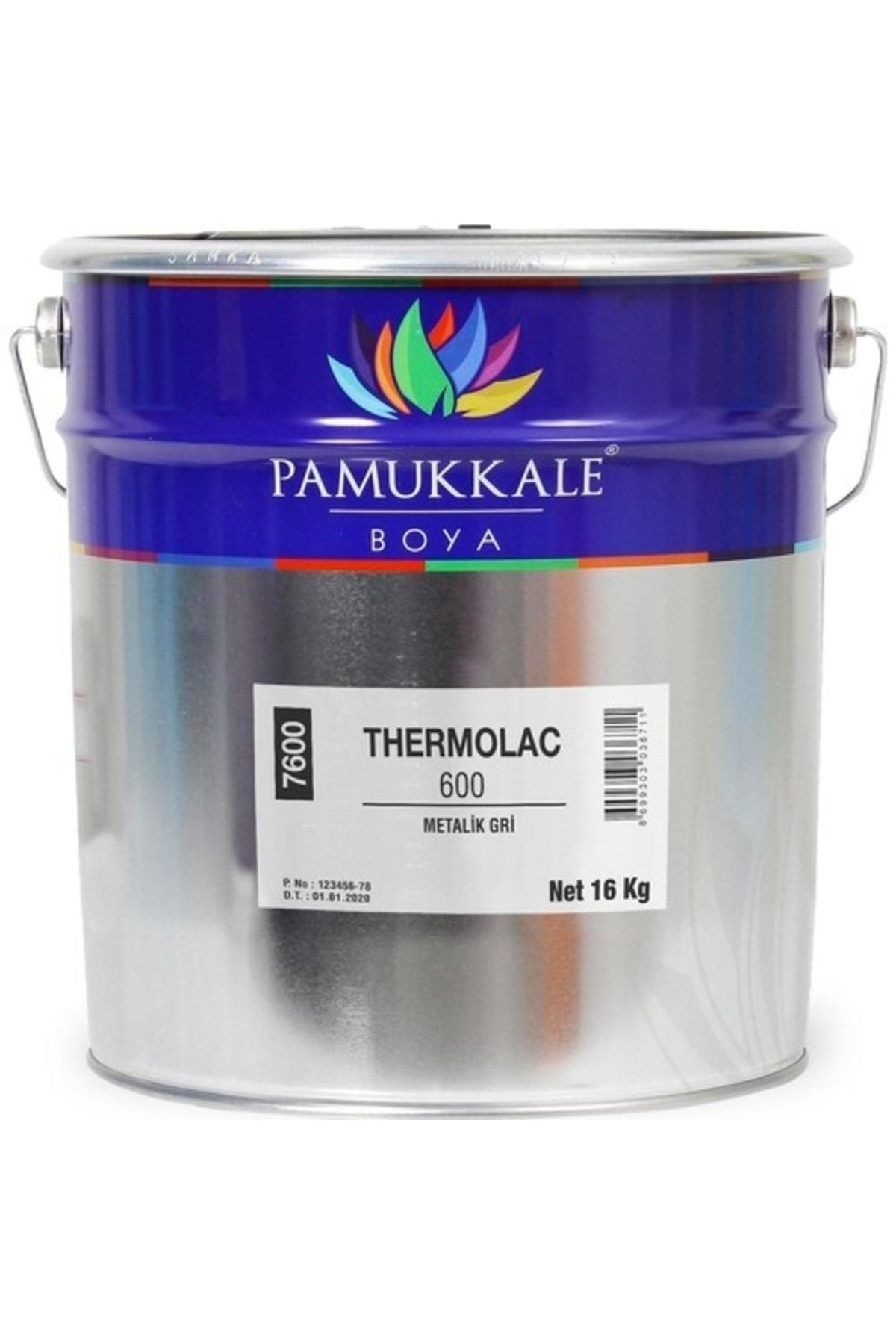 PAMUKKALE BOYA Pamukkale Thermolac 600 Metalik Gri 15 Kg