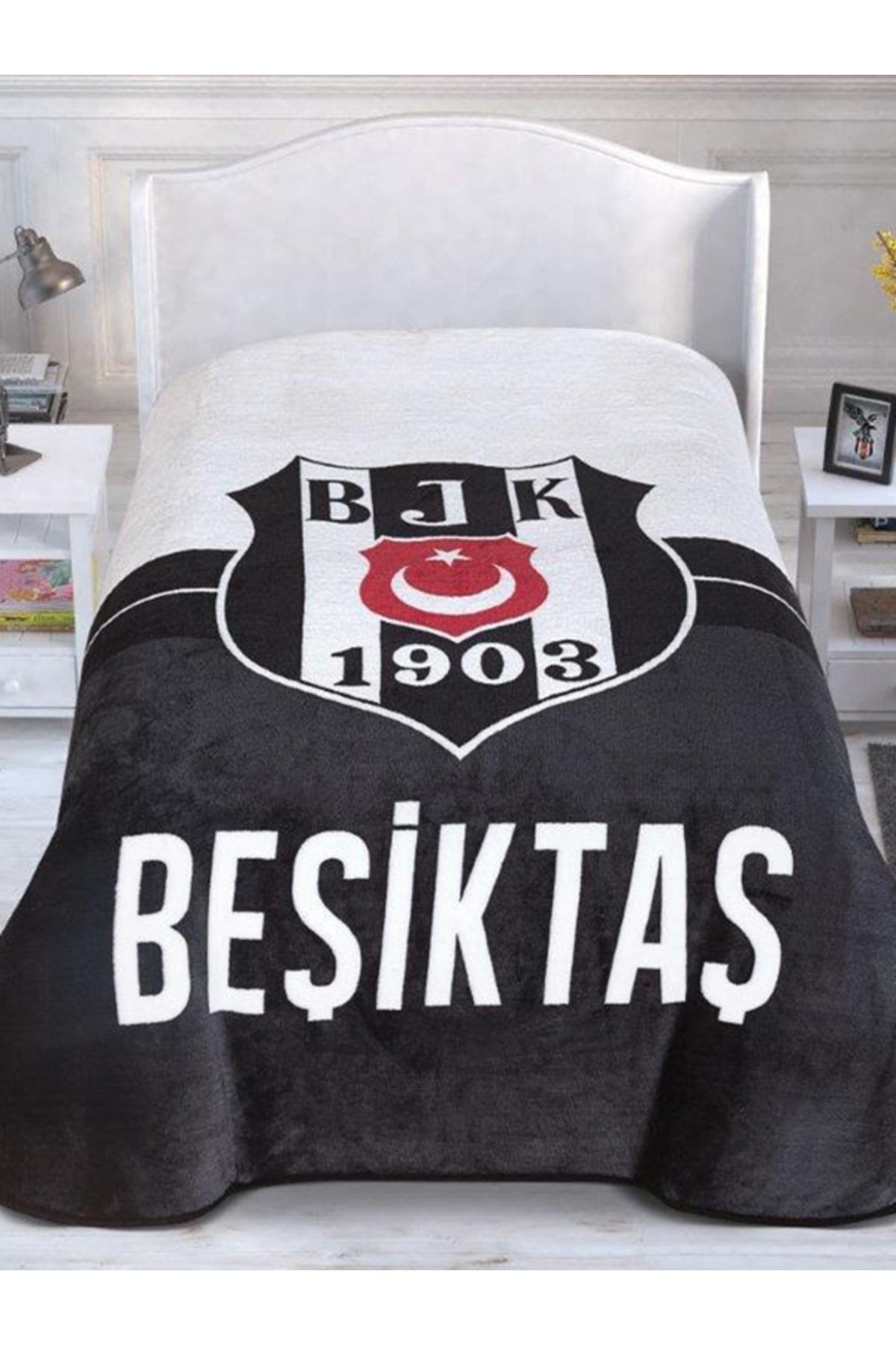 Zorlu Beşiktaş 1903 Lisanslı Yeni Sezon Tek Kişilik Battaniye