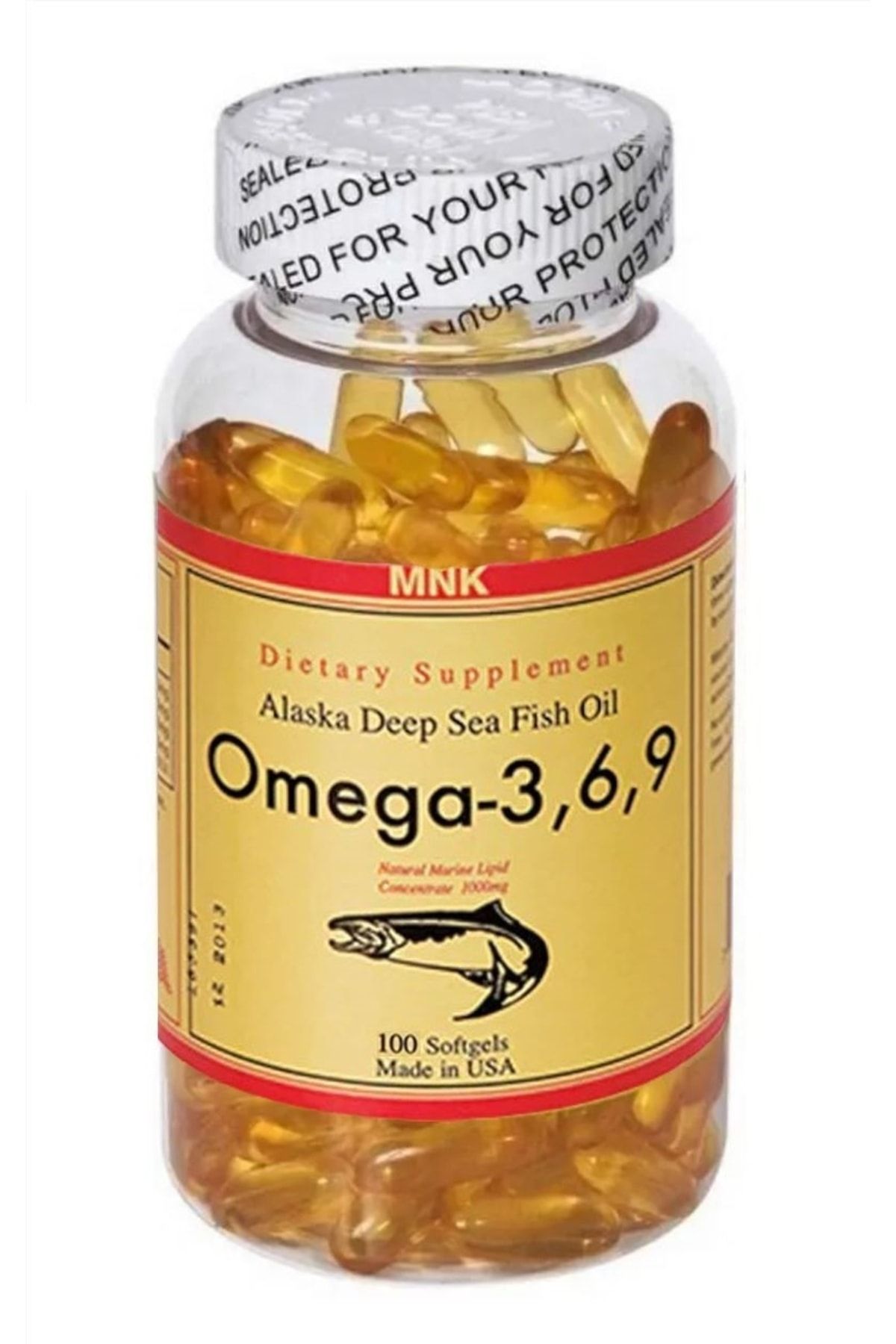Mnk Omega 3-6-9  Balık Yağı 1000 mg 100 Softgel