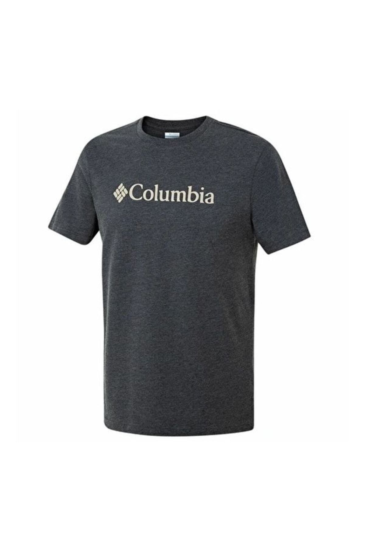Columbia Csc M Basıc Bıg Logo Brushed Ss Tee Erkek Tişört Gri Cs0287-012
