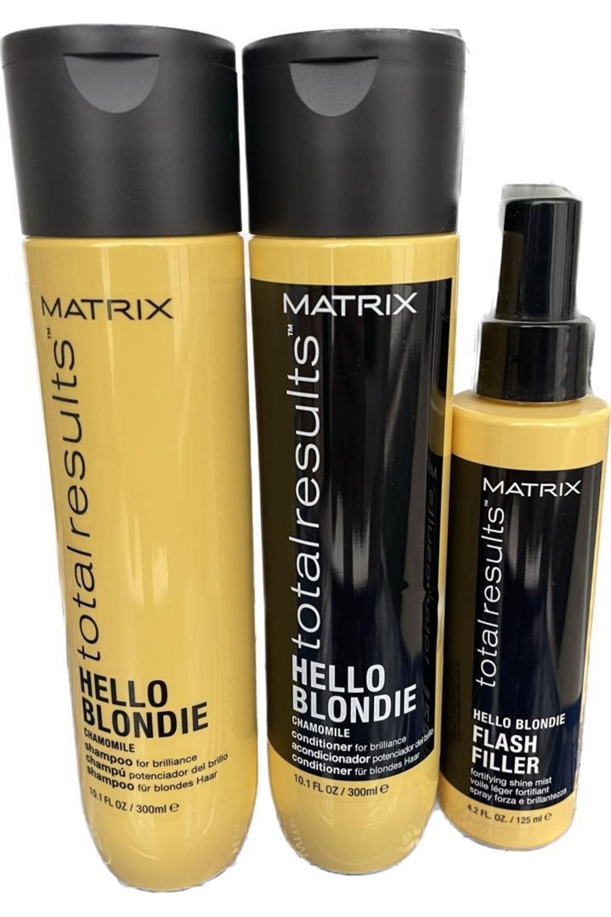 Matrix Sarı Saçlar Için Parlaklık Veren Şampuan Saç Kremi Ve Sprey Krem Seti