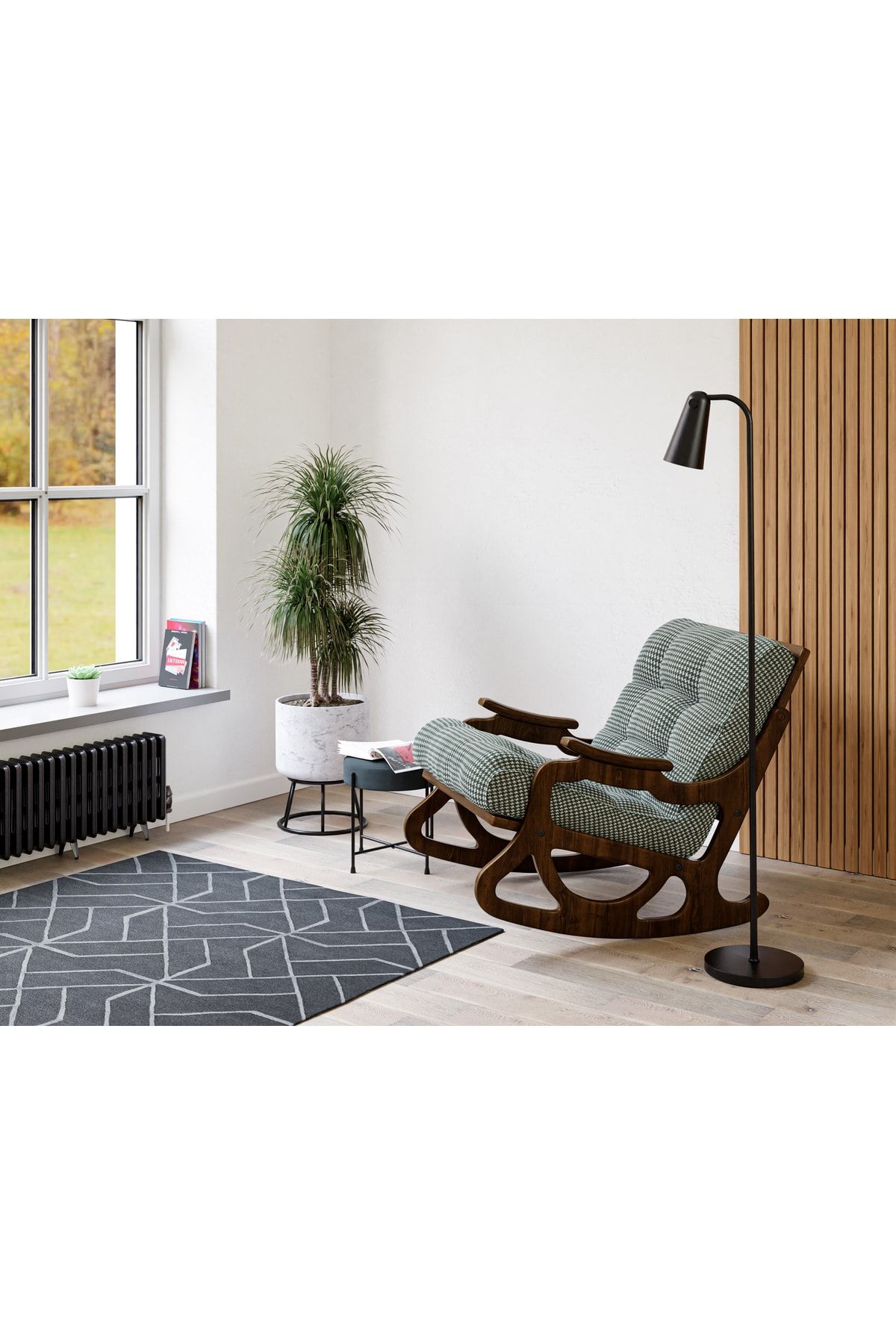 FURMET Modüler - Cozy Sallanan Sandalye & Dinlenme Koltuğu & Berjer & Tv Koltuğu