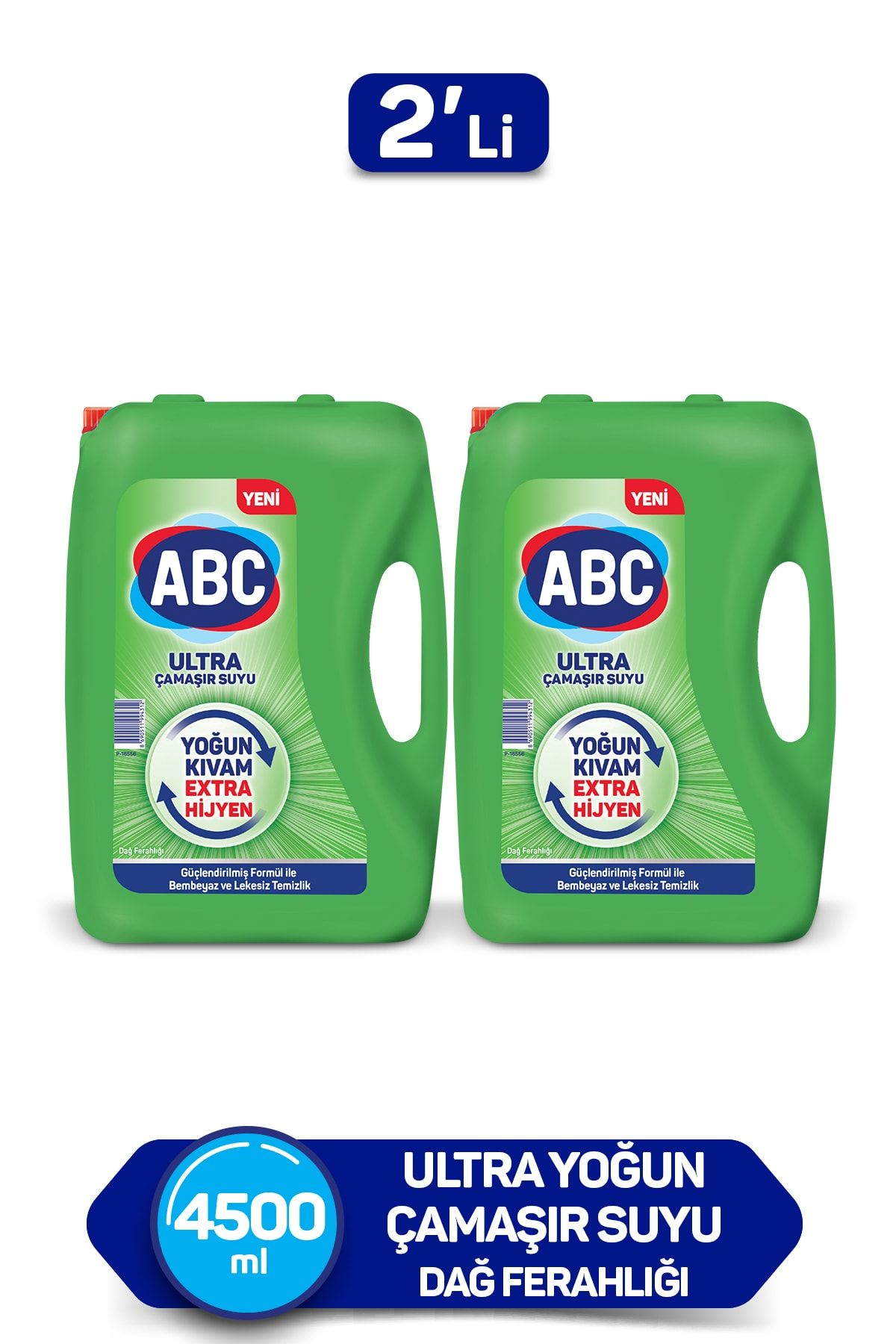 ABC Ultra Çamaşır Suyu 3,25 Lt Dağ Ferahlığı 2'li Paket