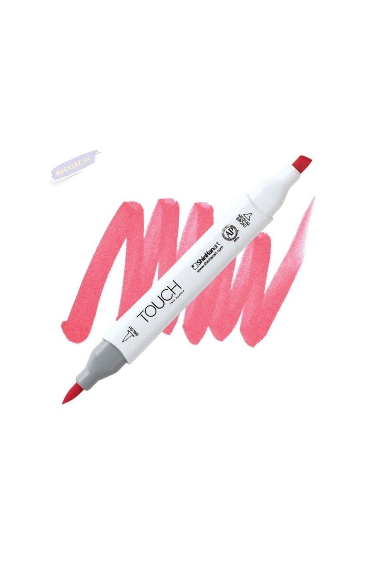 Shinhan Art Touch Twın Brush Pen : Çift Taraflı Marker : Rs13 Scarlet