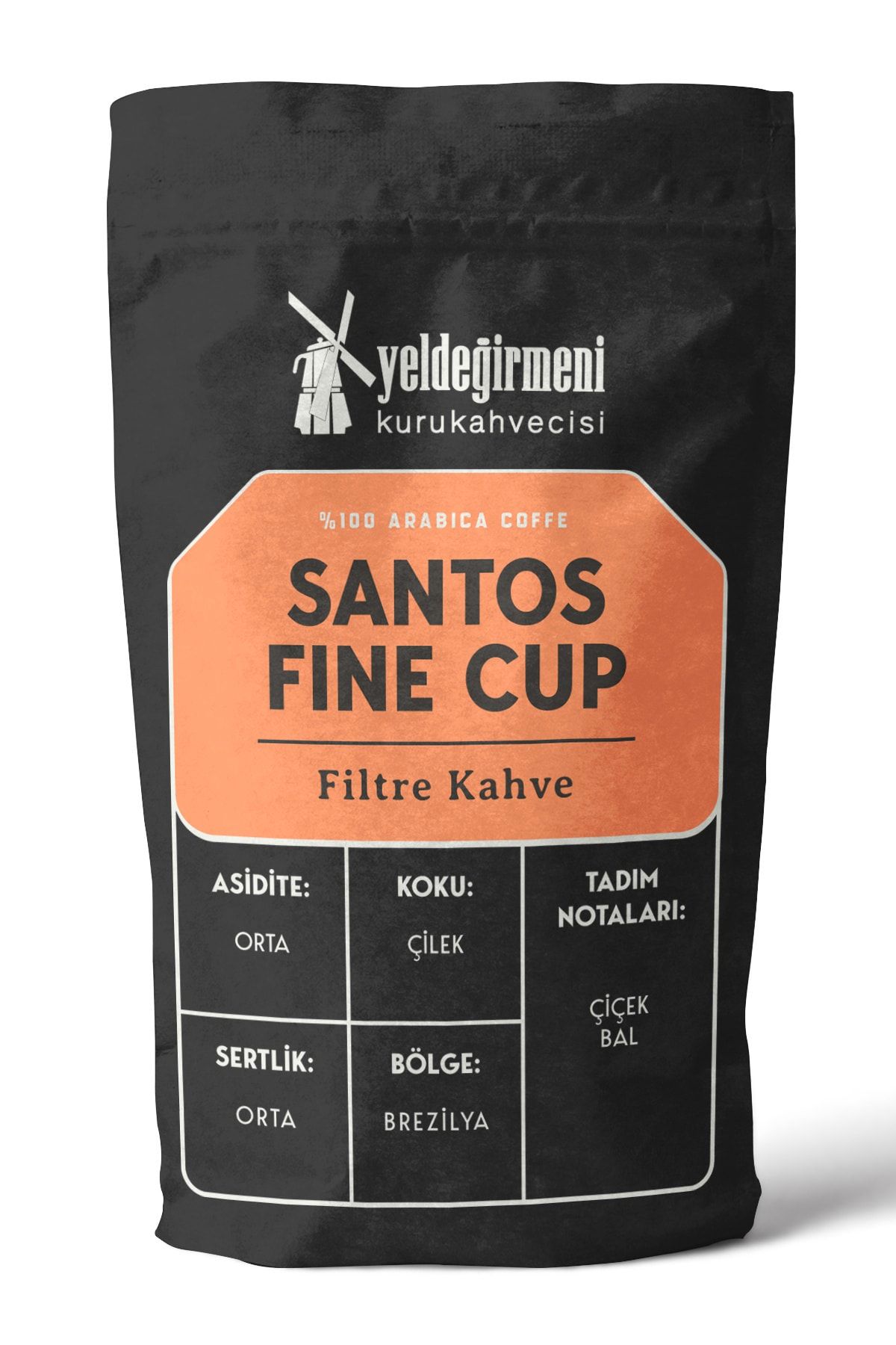 Yeldeğirmeni Kurukahvecisi Santos Fine Cup Filtre Kahve 500 gr