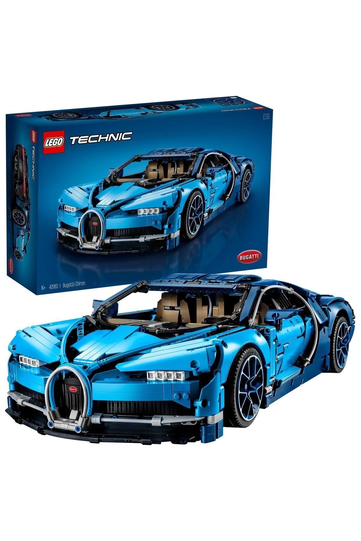 LEGO Technic Bugatti Chiron Yarış Arabası Yapım Seti, Koleksiyon Spor Araba Modeli, 3599 Parça