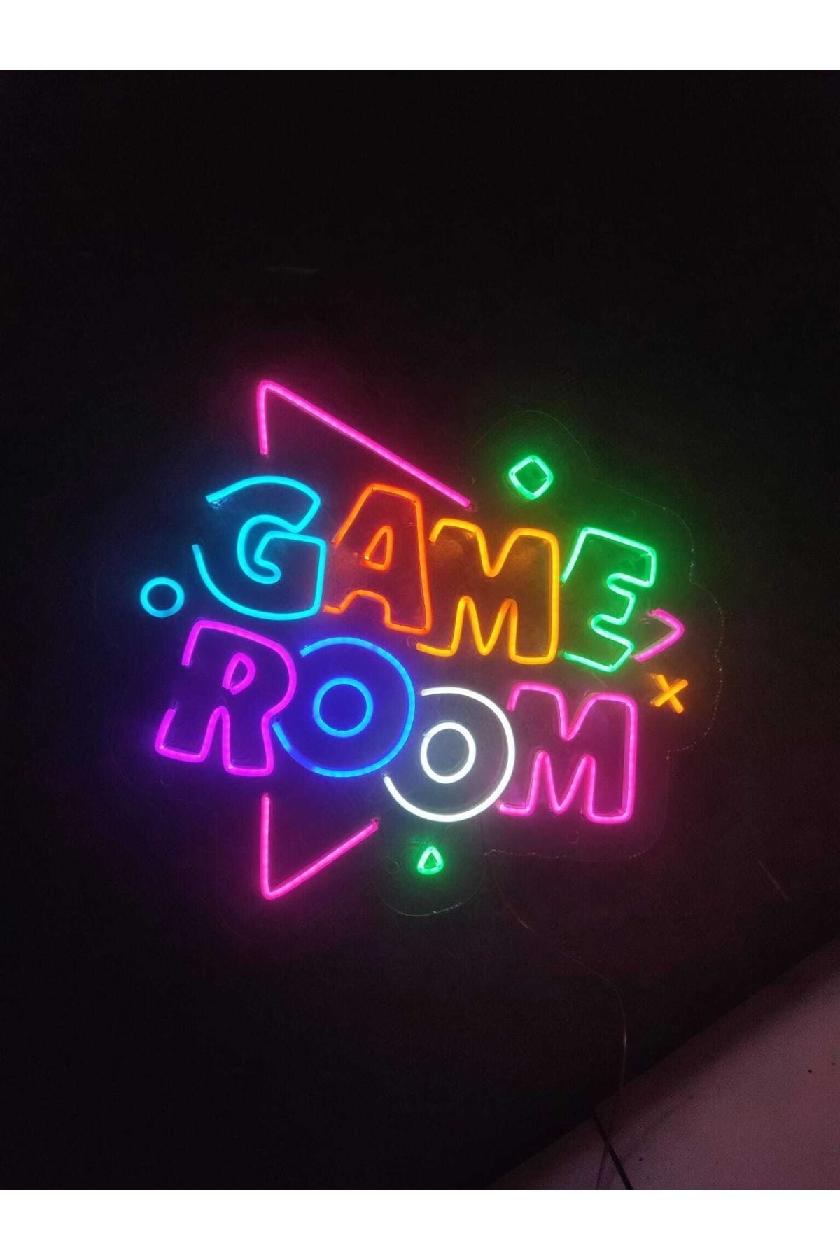 dekoraven Gamer Room Oyuncu Odası Neon Tabela Neon Yazı Dekoratif Aydınlatma